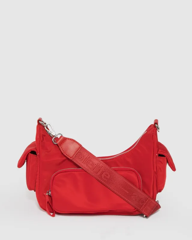Red Jaimie Pouch Crossbody Bag sold by Collete Hayman