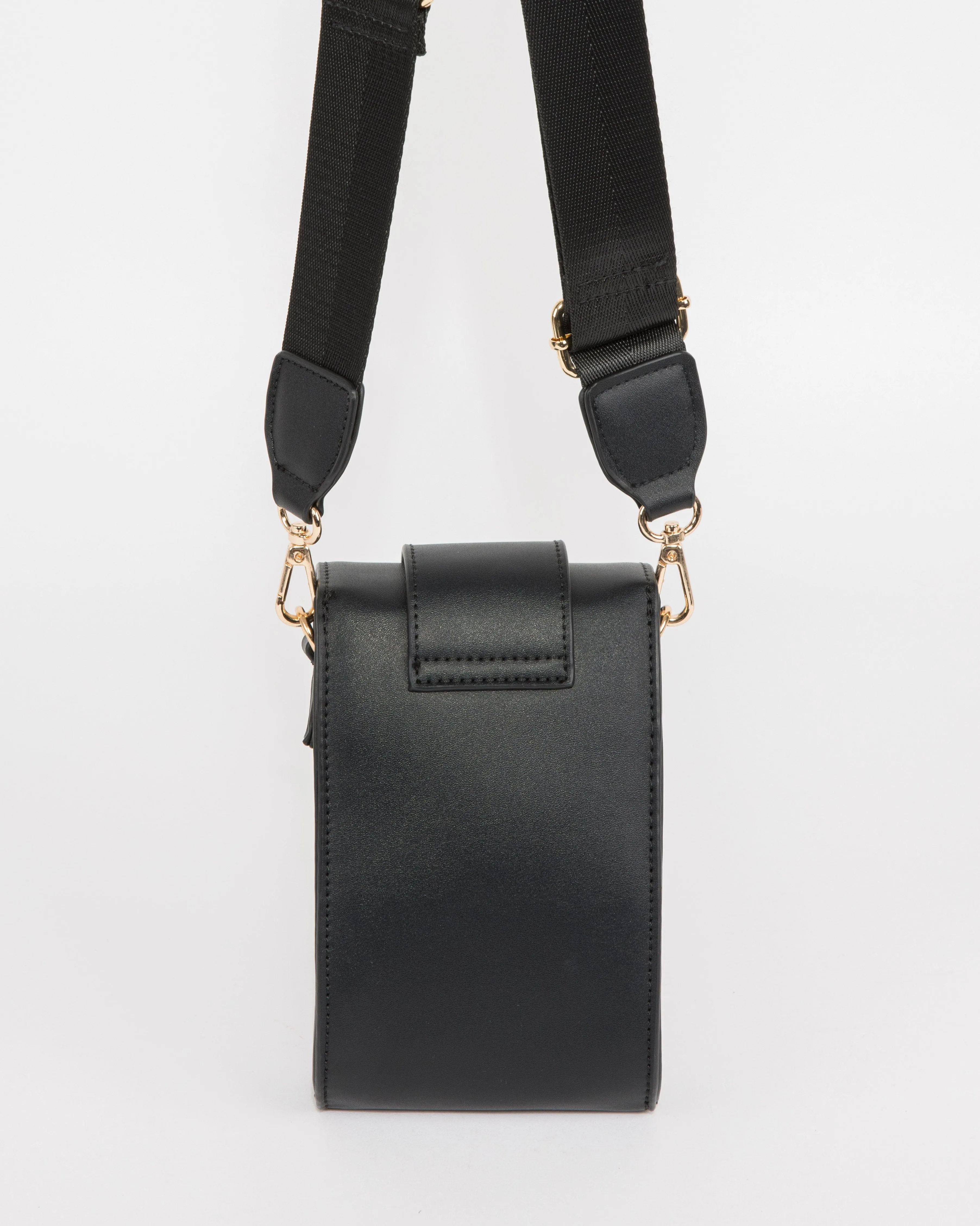 Black Koni Webbing Phone Crossbody Bag sold by Collete Hayman product image thumbnail 2