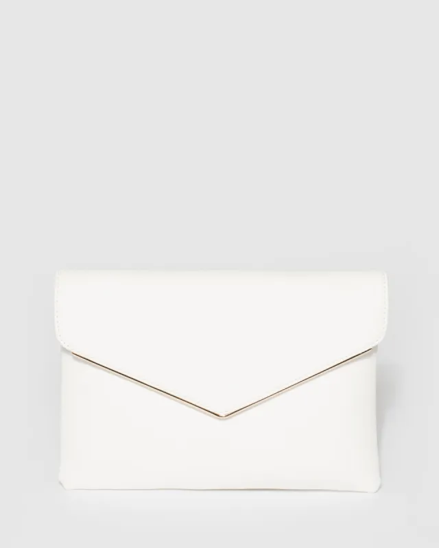 Ivory Samantha Clutch Bag sold by Collete Hayman