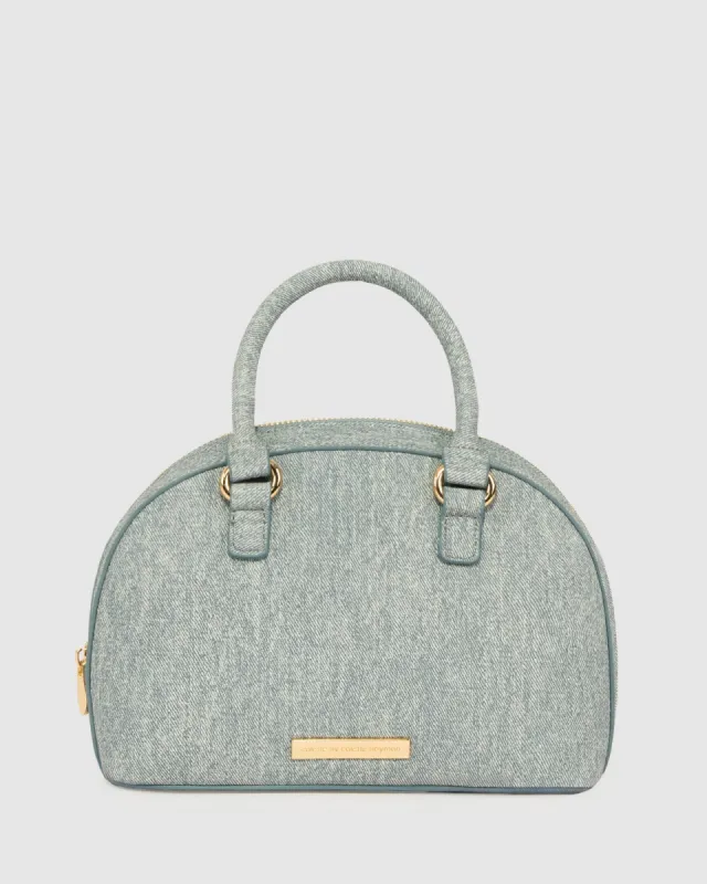 Blue Leo Bowler Bag sold by Collete Hayman