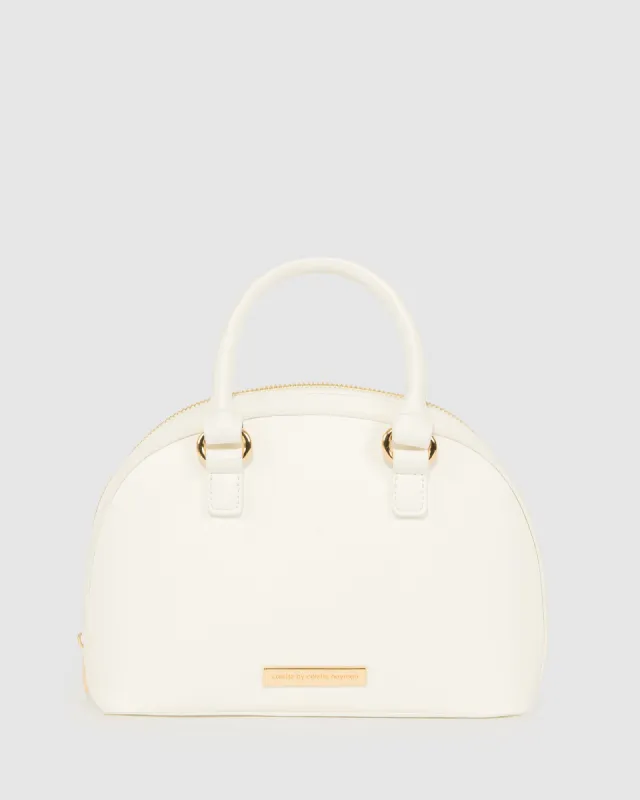 White Leo Bowler Bag sold by Collete Hayman