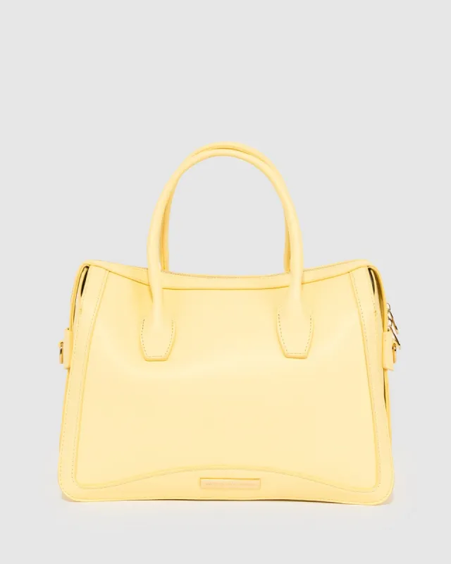 Yellow Victoria Satchel Bag sold by Collete Hayman