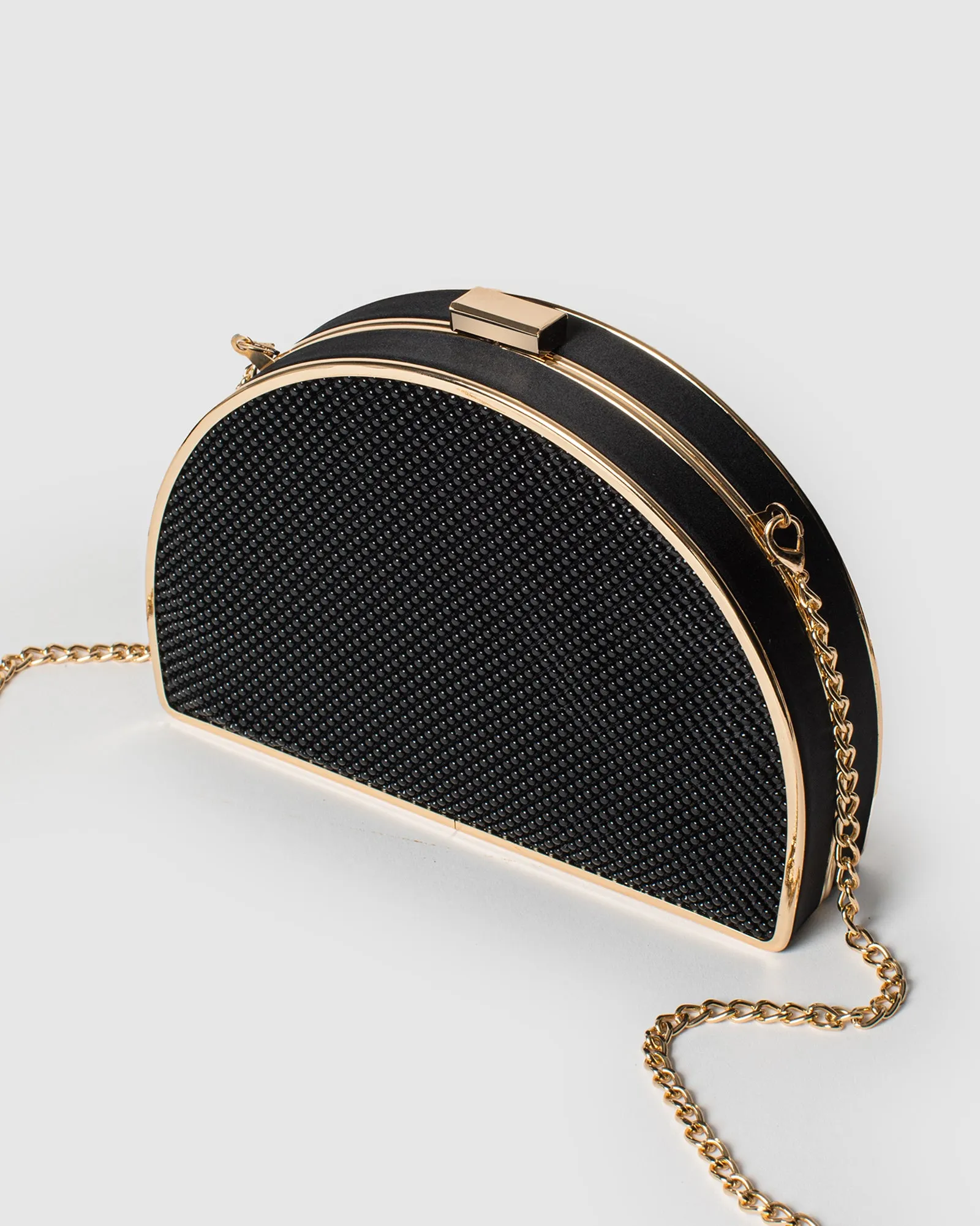 Black Elena Bead Clutch Bag sold by Collete Hayman product image thumbnail 5