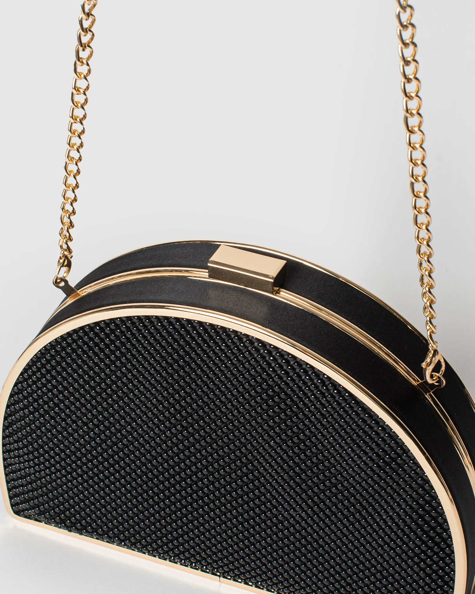 Black Elena Bead Clutch Bag sold by Collete Hayman product image thumbnail 4