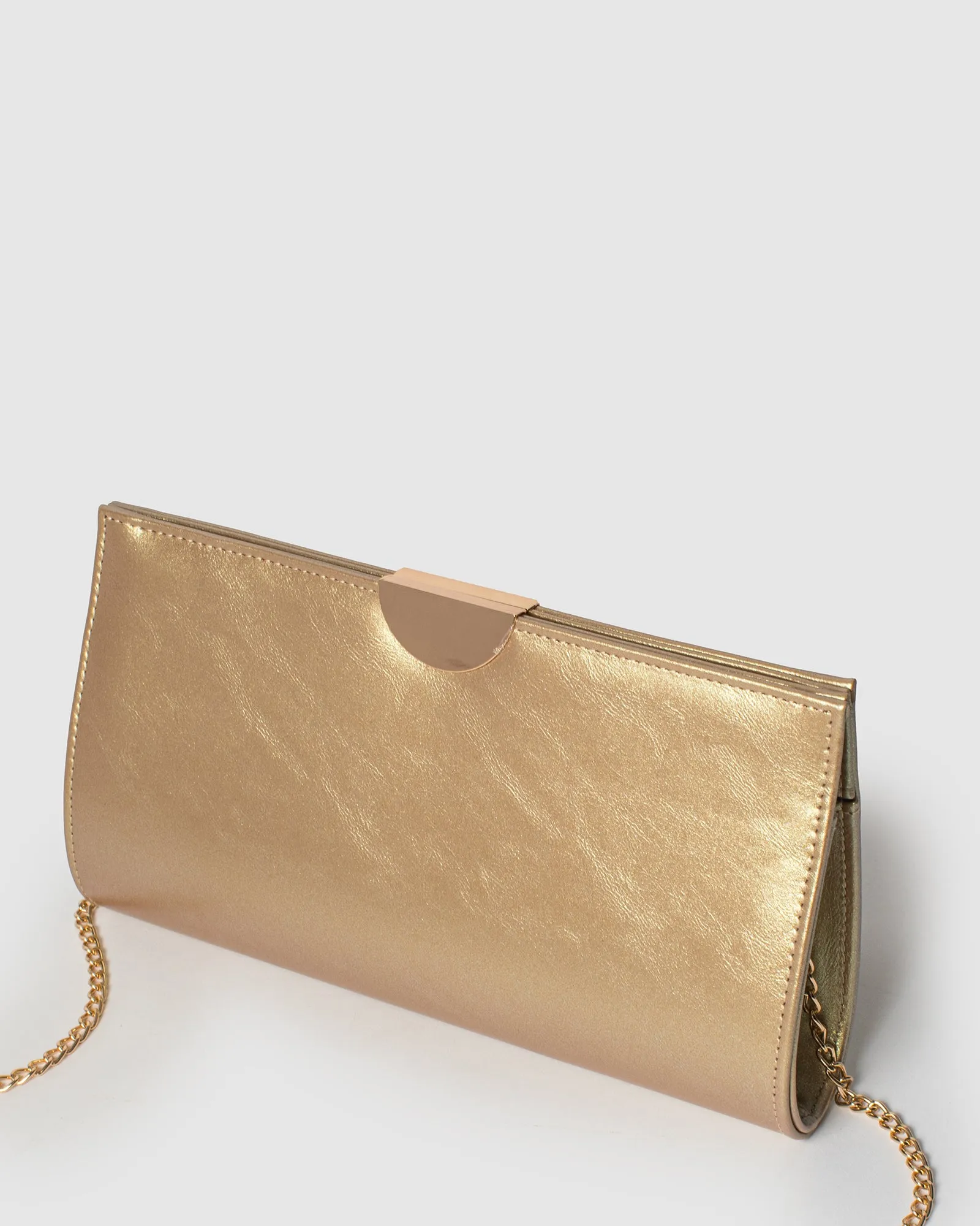 Gold Carlie Clutch Bag sold by Collete Hayman product image thumbnail 4