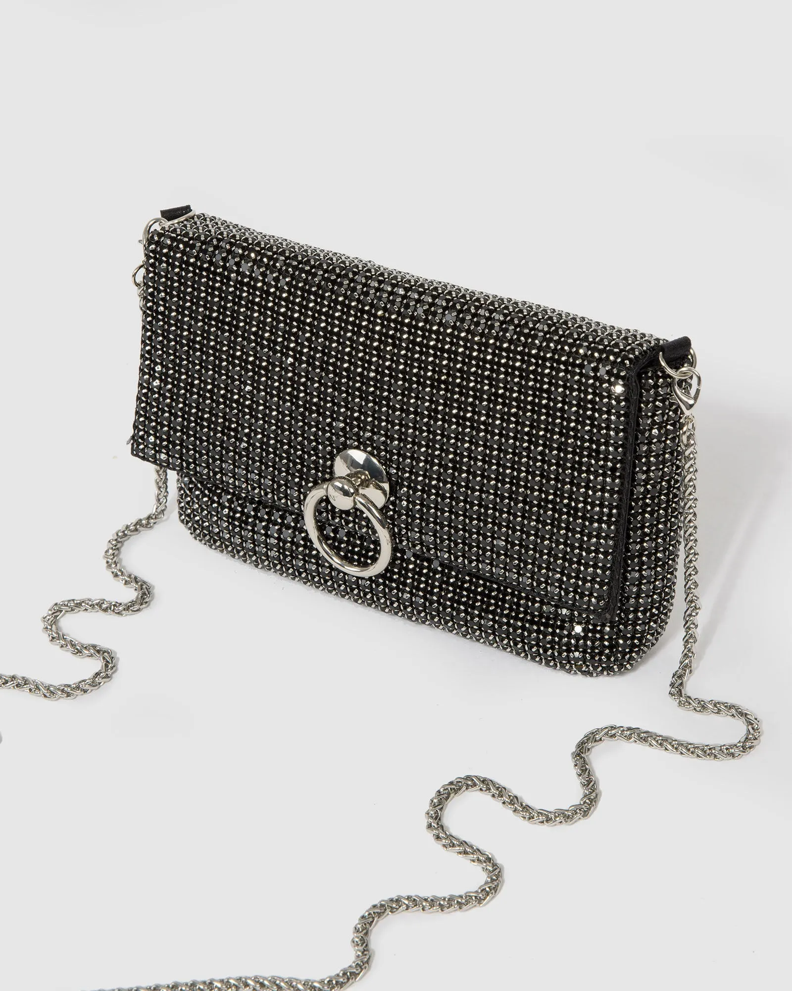 Black Jamila Disc Clutch Bag sold by Collete Hayman product image thumbnail 4