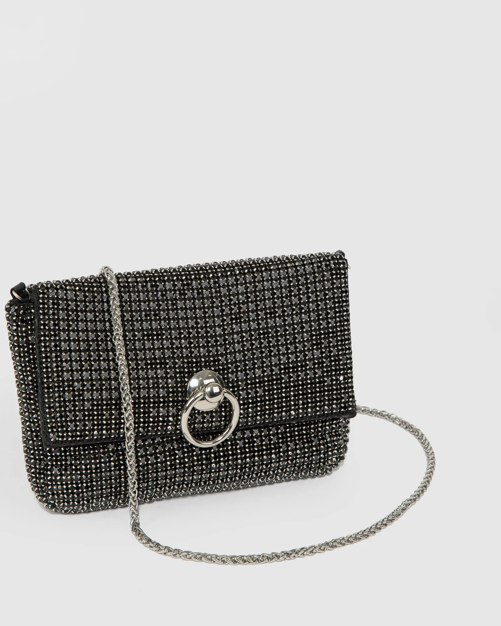 Black Jamila Disc Clutch Bag sold by Collete Hayman product image thumbnail 2