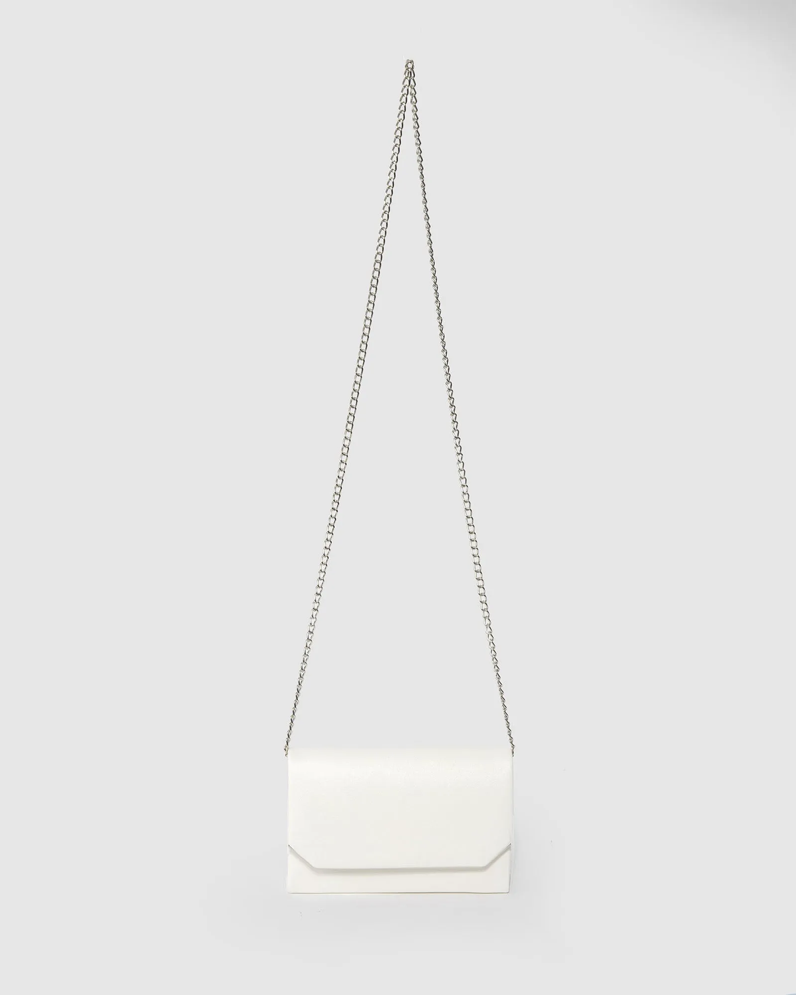 White Penny Flap Clutch Bag sold by Collete Hayman product image thumbnail 3