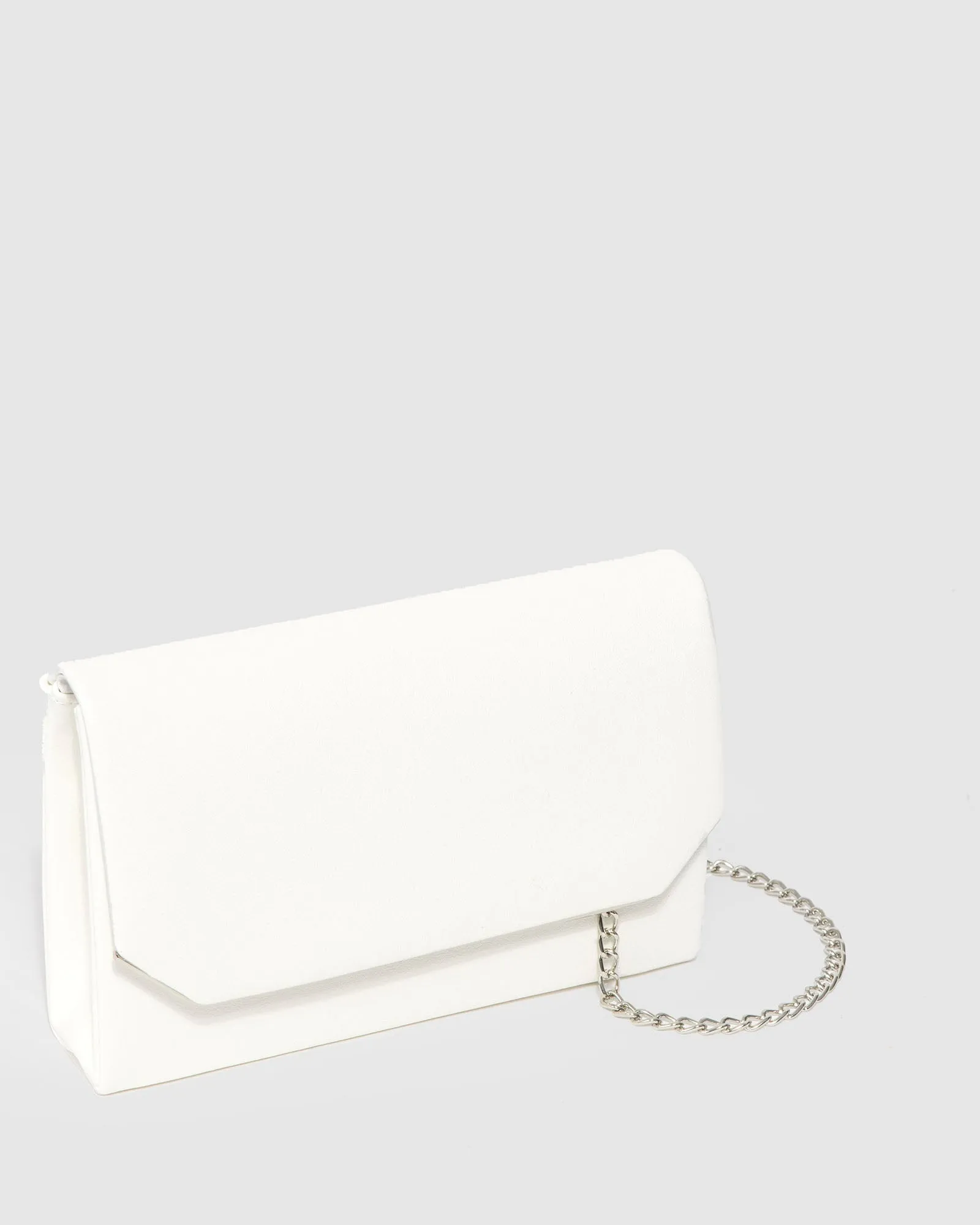 White Penny Flap Clutch Bag sold by Collete Hayman product image thumbnail 2