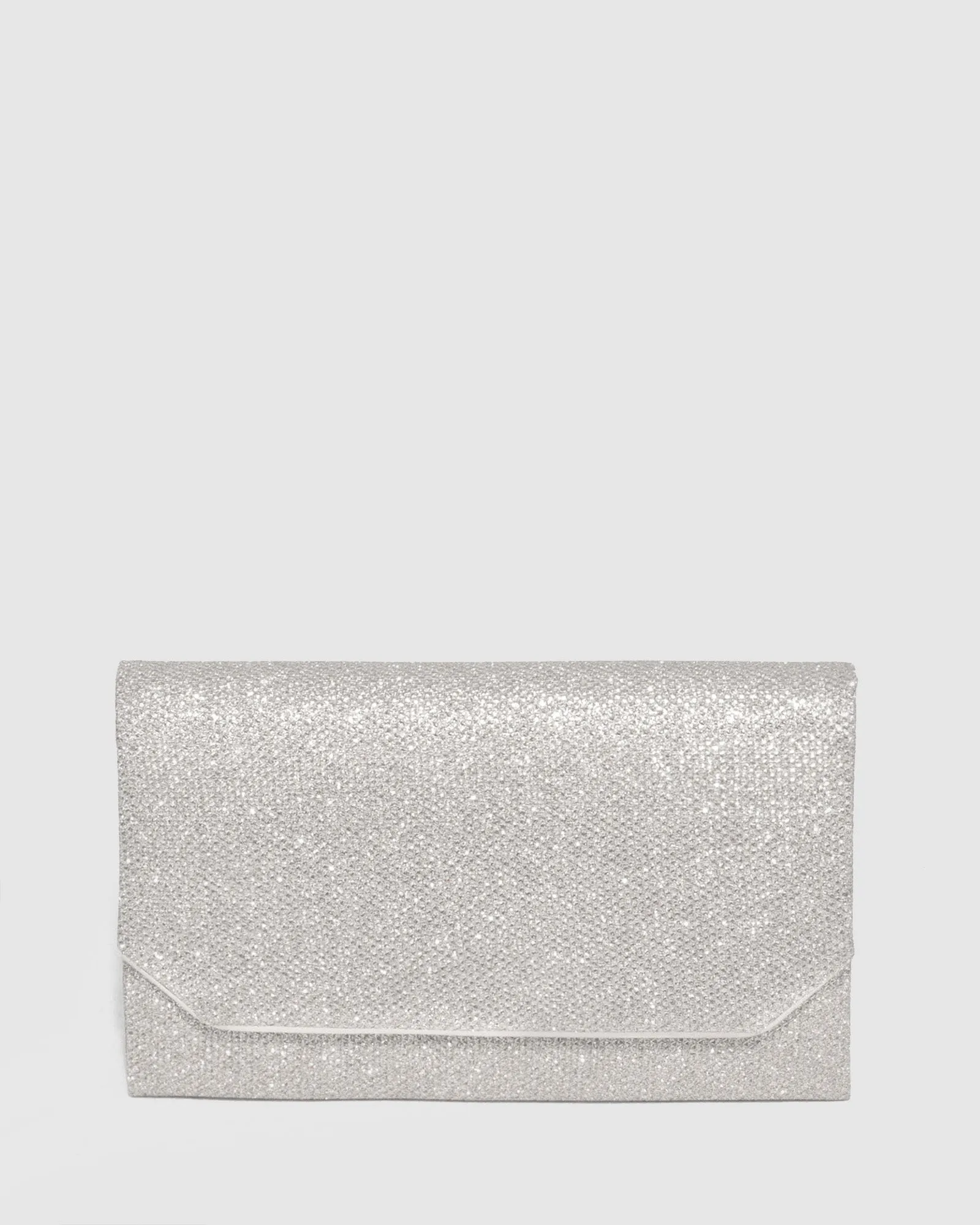 Silver Penny Flap Clutch Bag sold by Collete Hayman