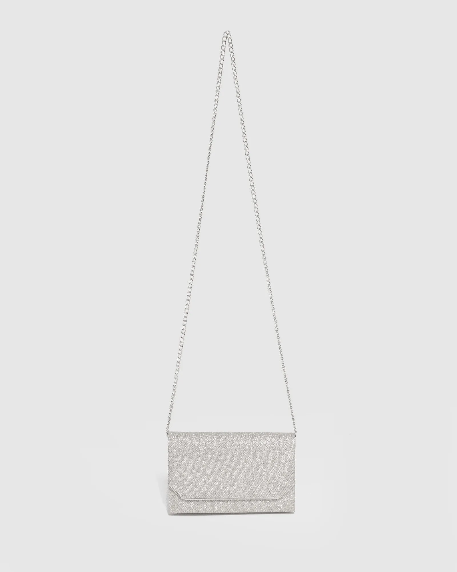 Silver Penny Flap Clutch Bag sold by Collete Hayman product image thumbnail 3