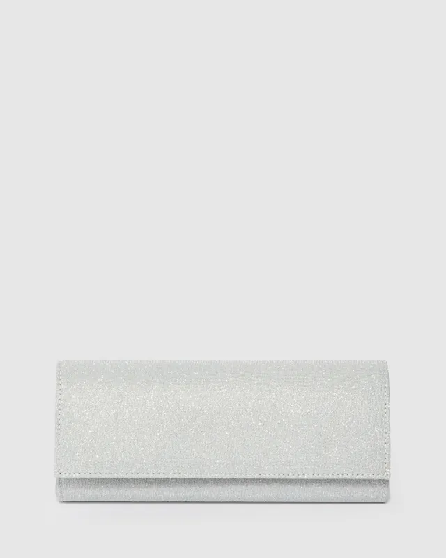 Silver Nolene Plain Clutch Bag sold by Collete Hayman