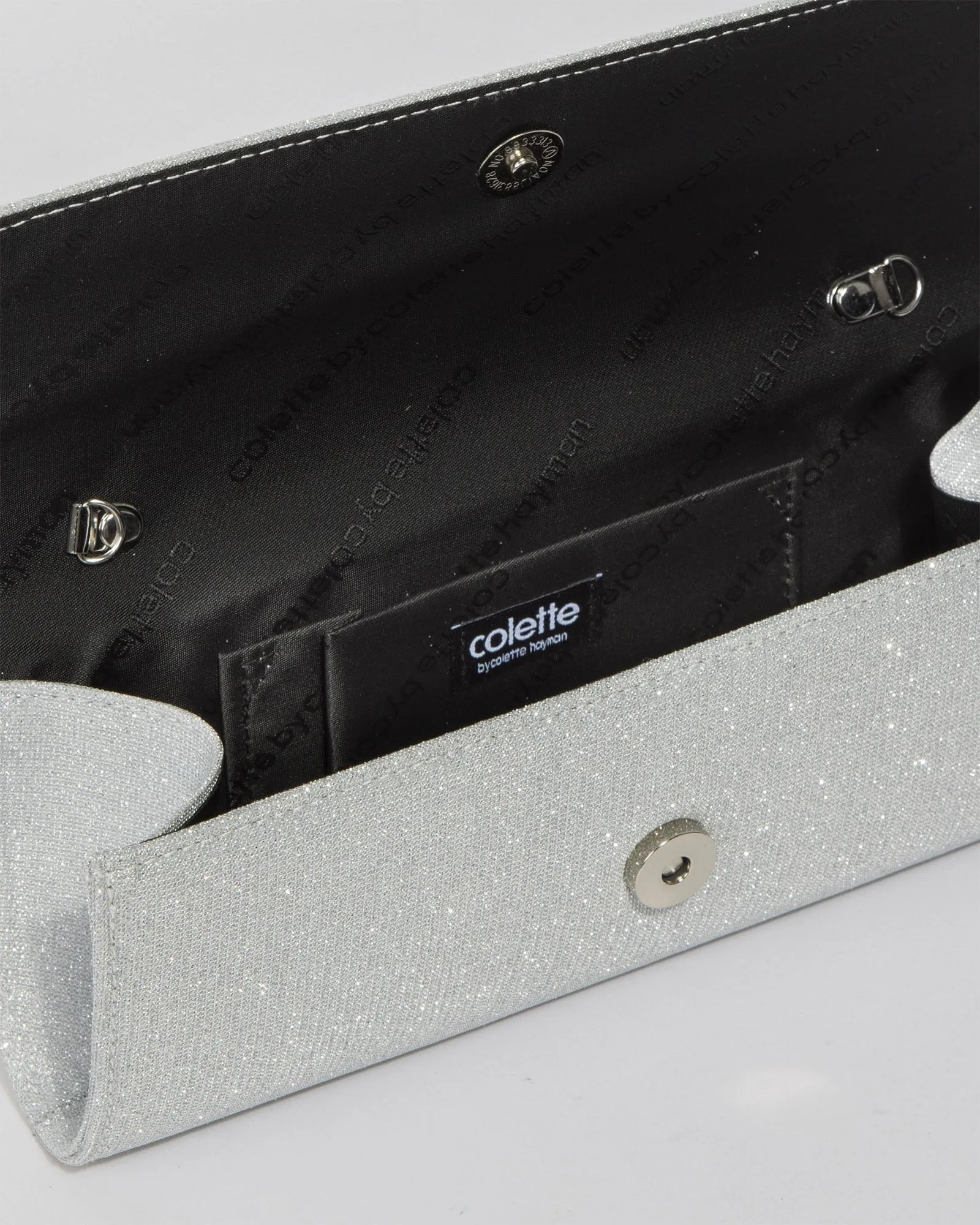 Silver Nolene Plain Clutch Bag sold by Collete Hayman product image thumbnail 5
