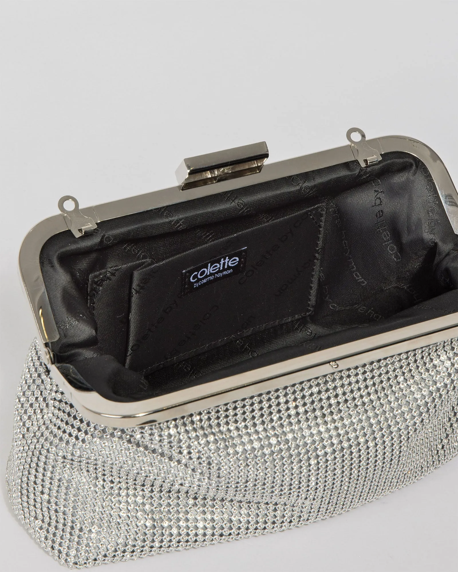 Silver Tanya Frame Clutch Bag sold by Collete Hayman product image thumbnail 5