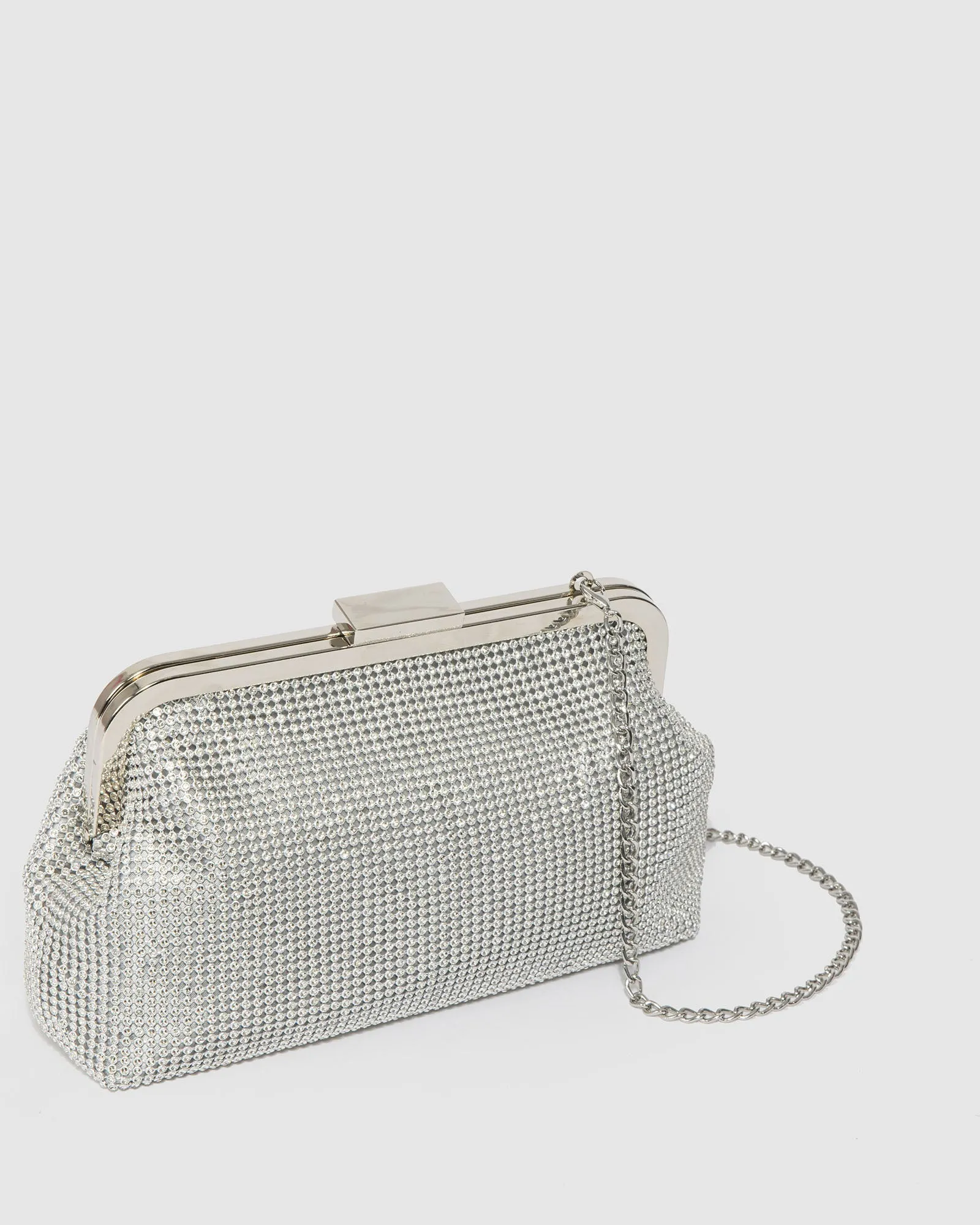 Silver Tanya Frame Clutch Bag sold by Collete Hayman product image thumbnail 2
