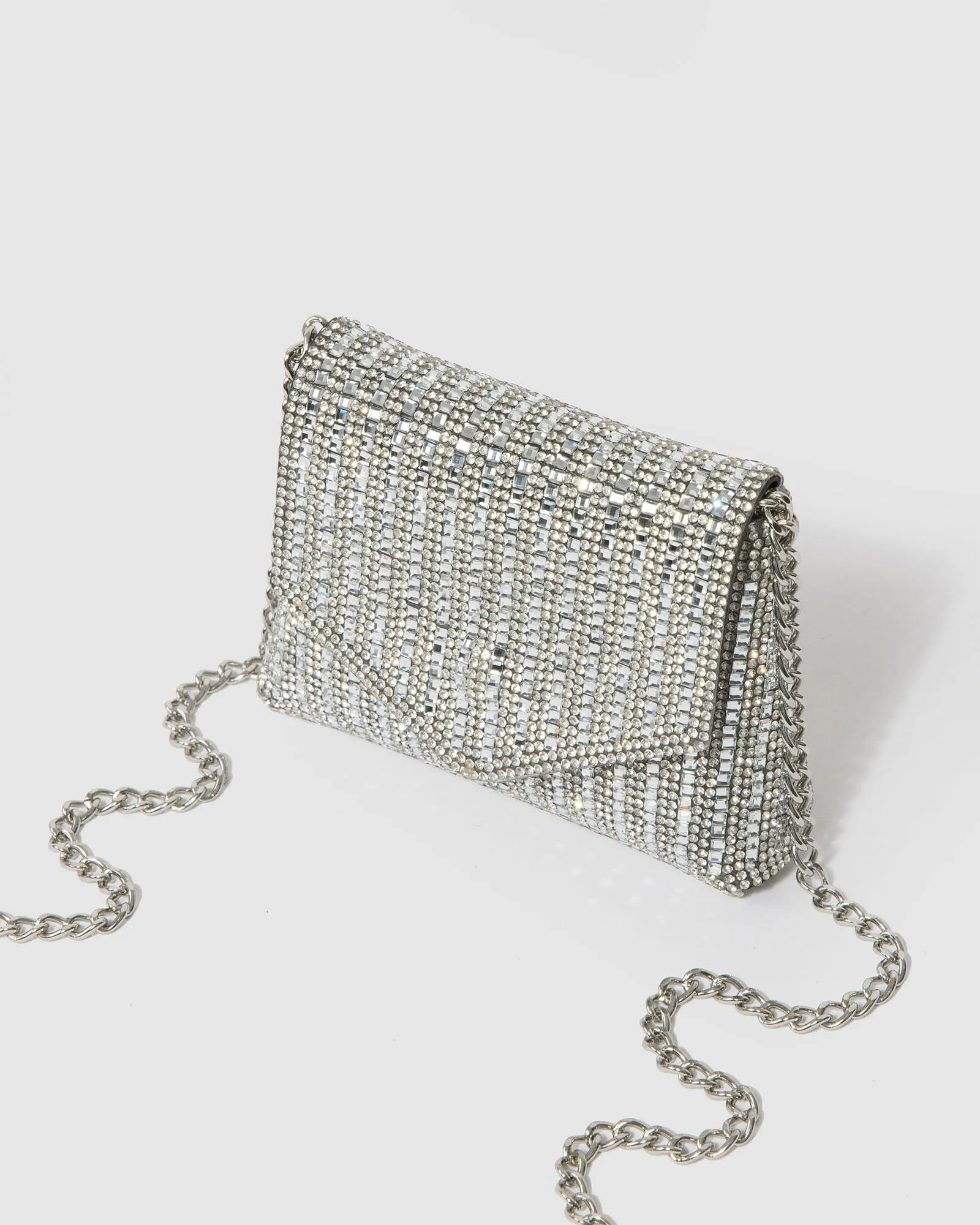 Silver Crystal Sammy Micro Bag sold by Collete Hayman product image thumbnail 5