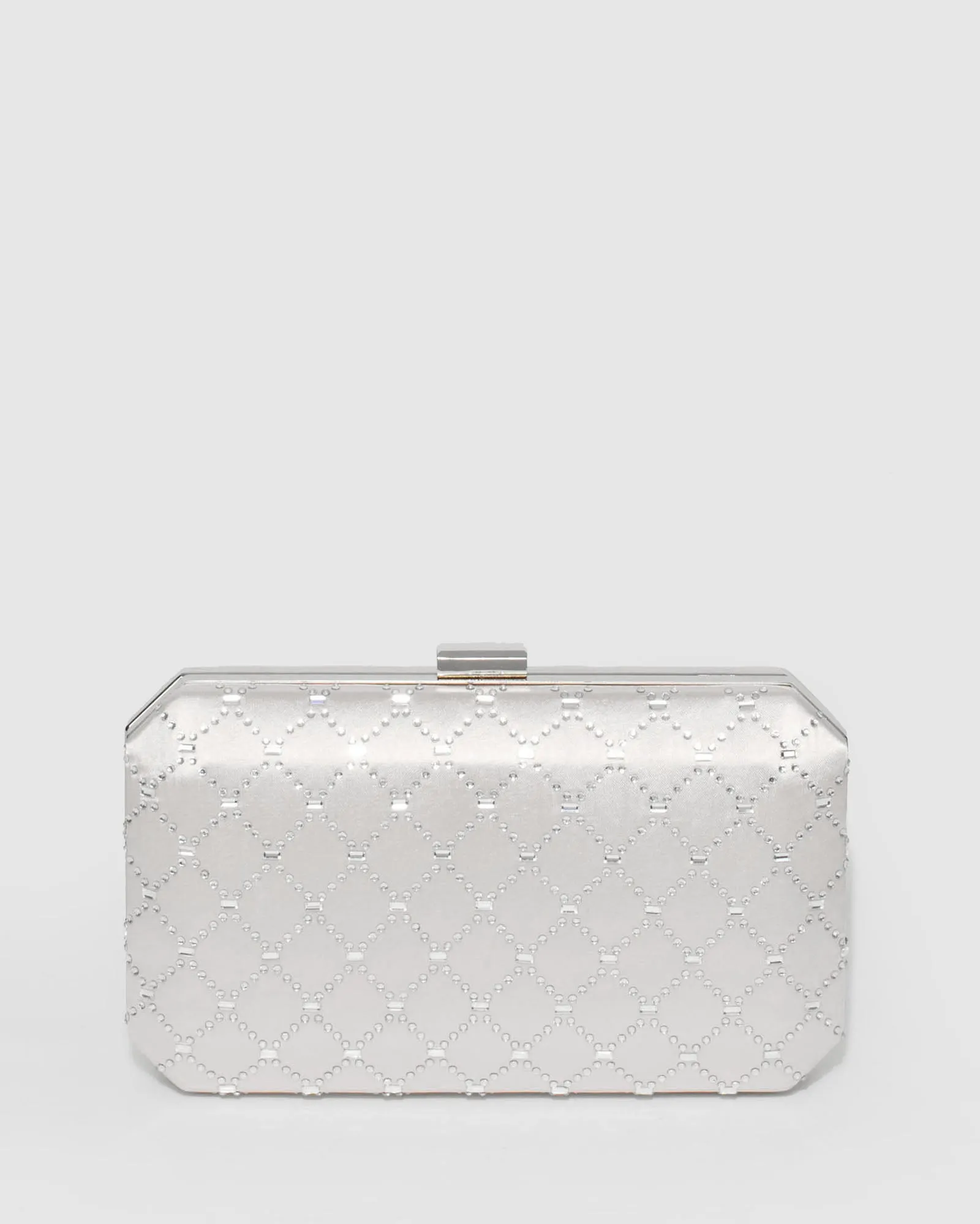 Silver Cosette Hardcase Clutch Bag sold by Collete Hayman
