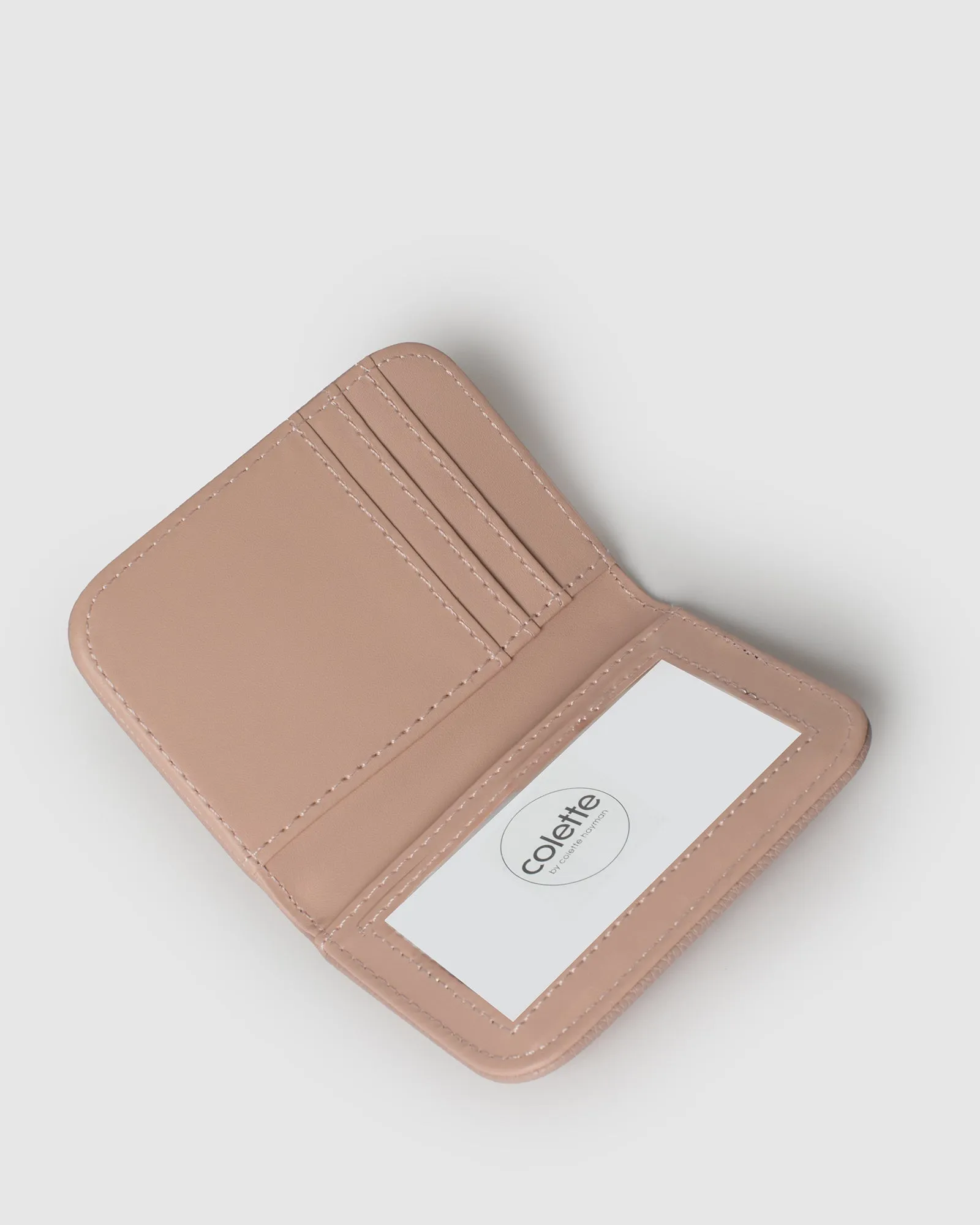 Taupe Credit Card Purse sold by Collete Hayman product image thumbnail 2