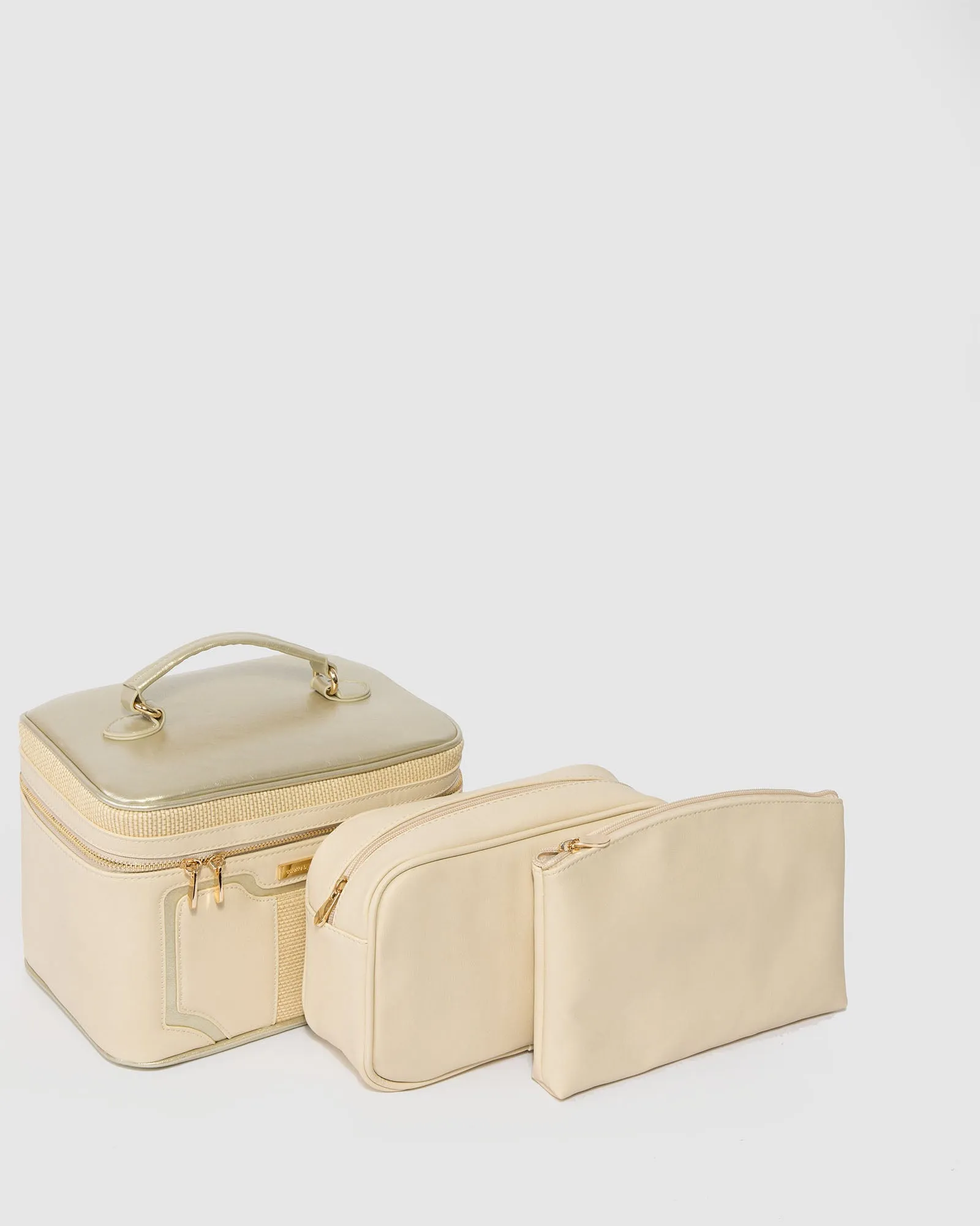 Natural Weave Panel Cosmetic Case Pack sold by Collete Hayman product image thumbnail 2