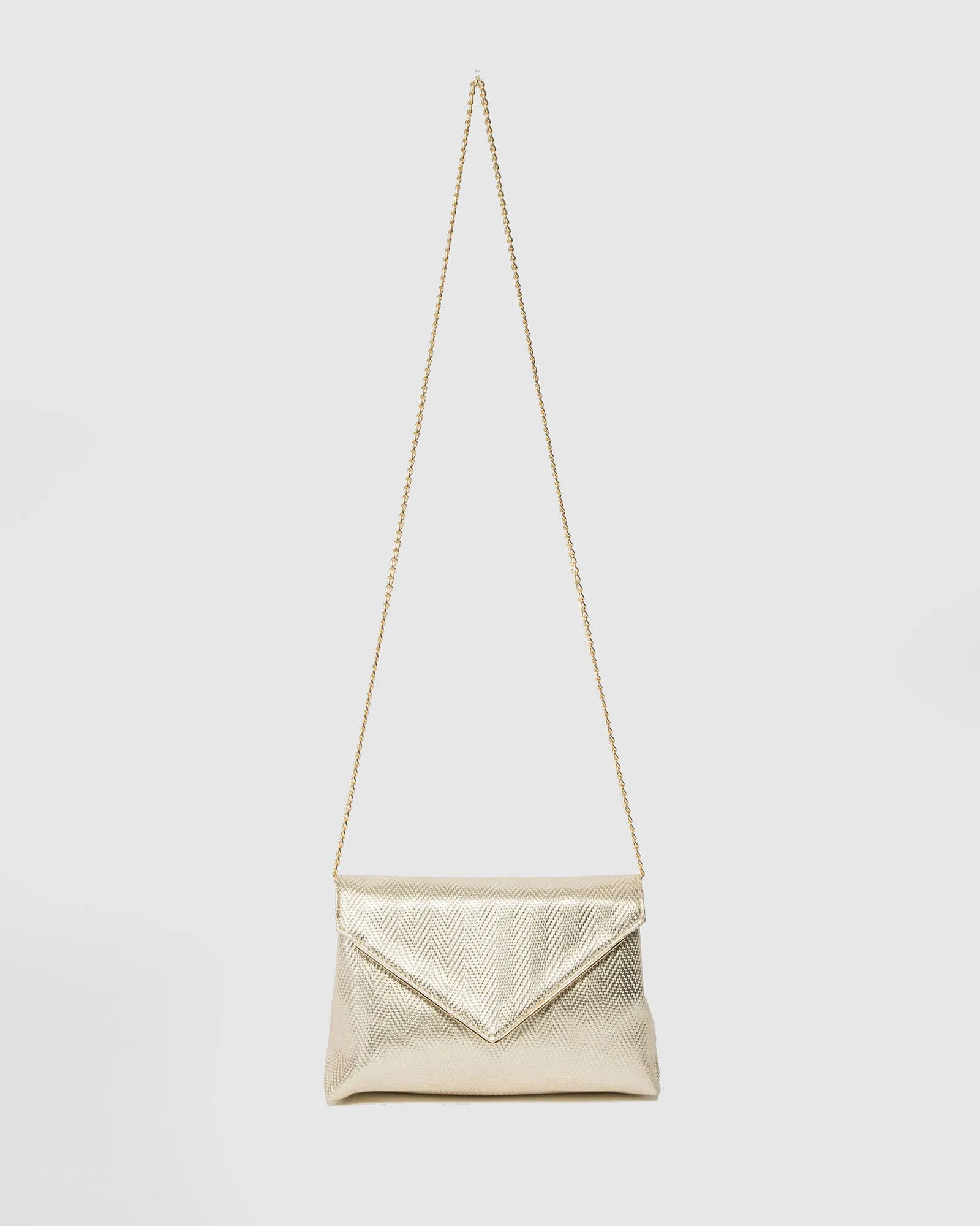 Gold Amber Envelope Clutch Bag sold by Collete Hayman product image thumbnail 3