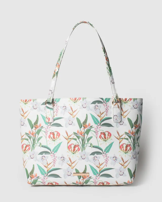 Floral Print Angelina Tote Bag sold by Collete Hayman