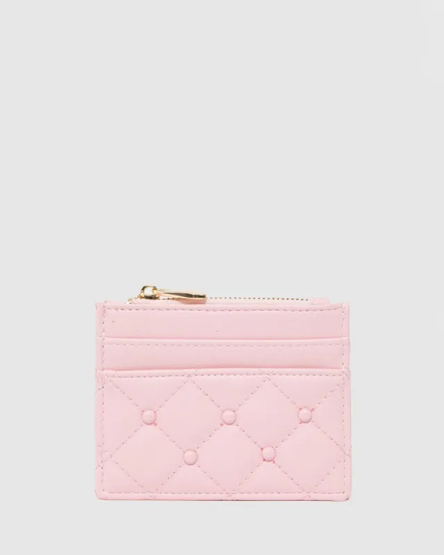 Pink Chiara Quilt Card Purse sold by Collete Hayman