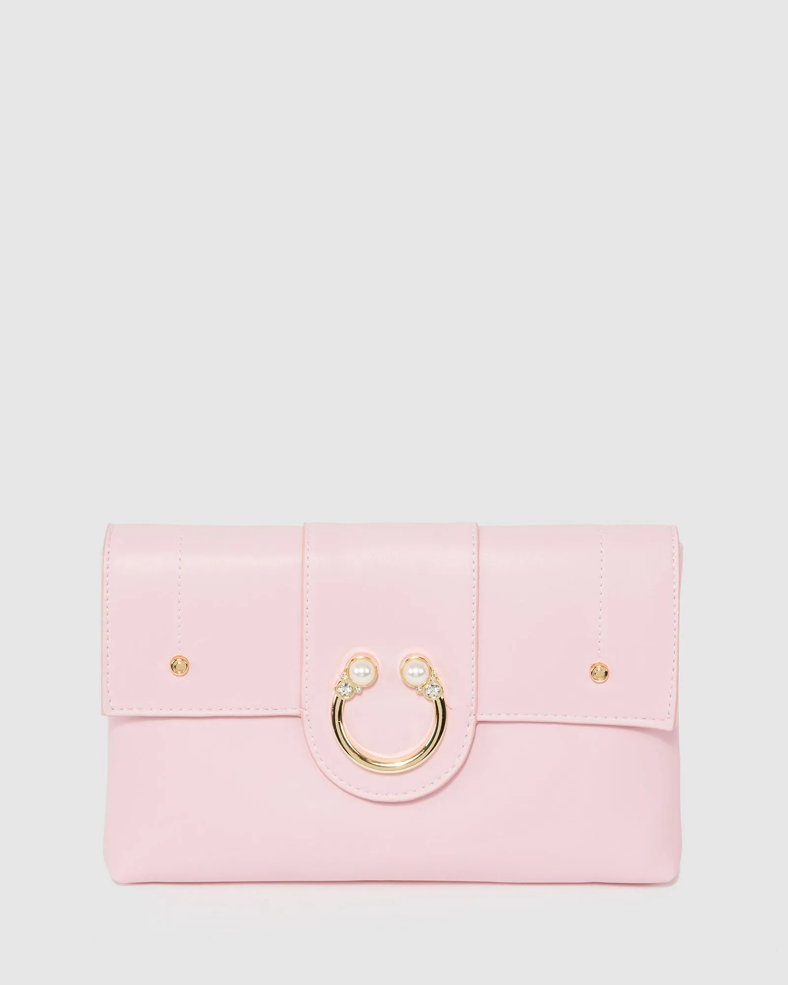 Pink Polly Pearl Clutch Bag sold by Collete Hayman