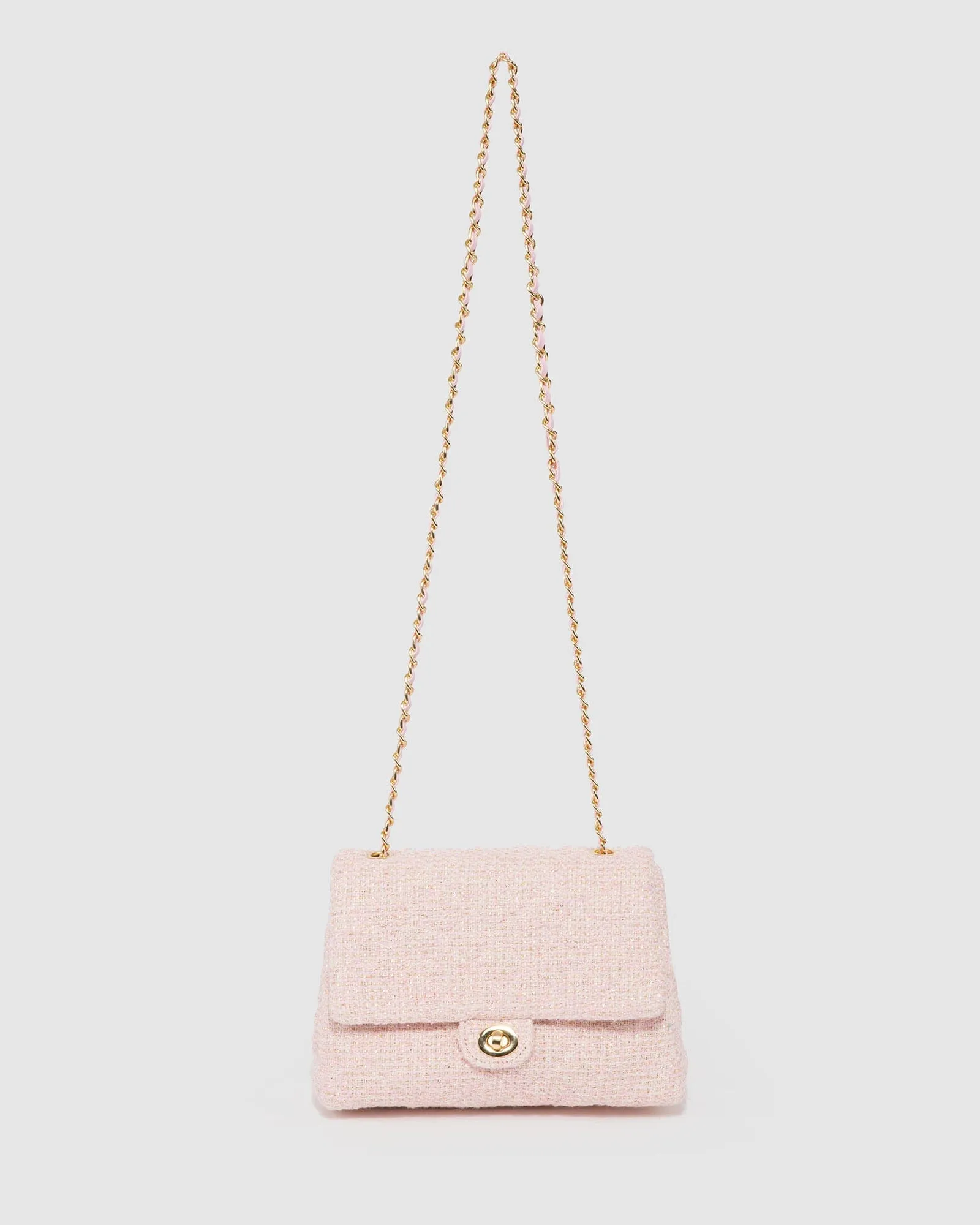 Pink Malia Boucle Crossbody Bag sold by Collete Hayman product image thumbnail 4