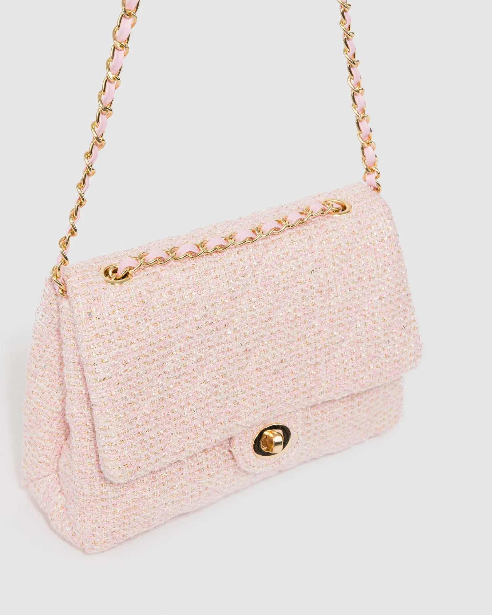 Pink Malia Boucle Crossbody Bag sold by Collete Hayman product image thumbnail 2