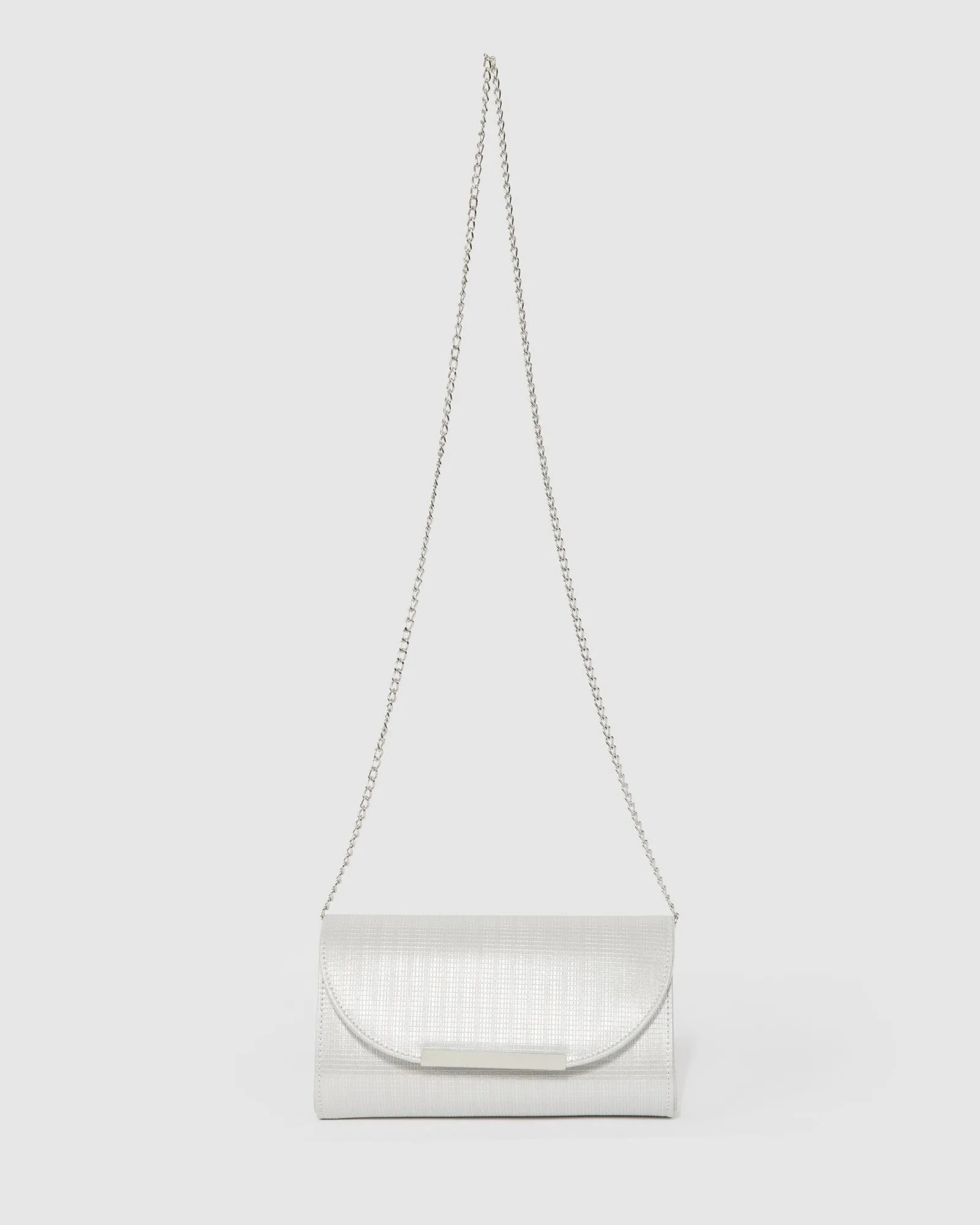 Silver Liza Evening Clutch Bag sold by Collete Hayman product image thumbnail 3