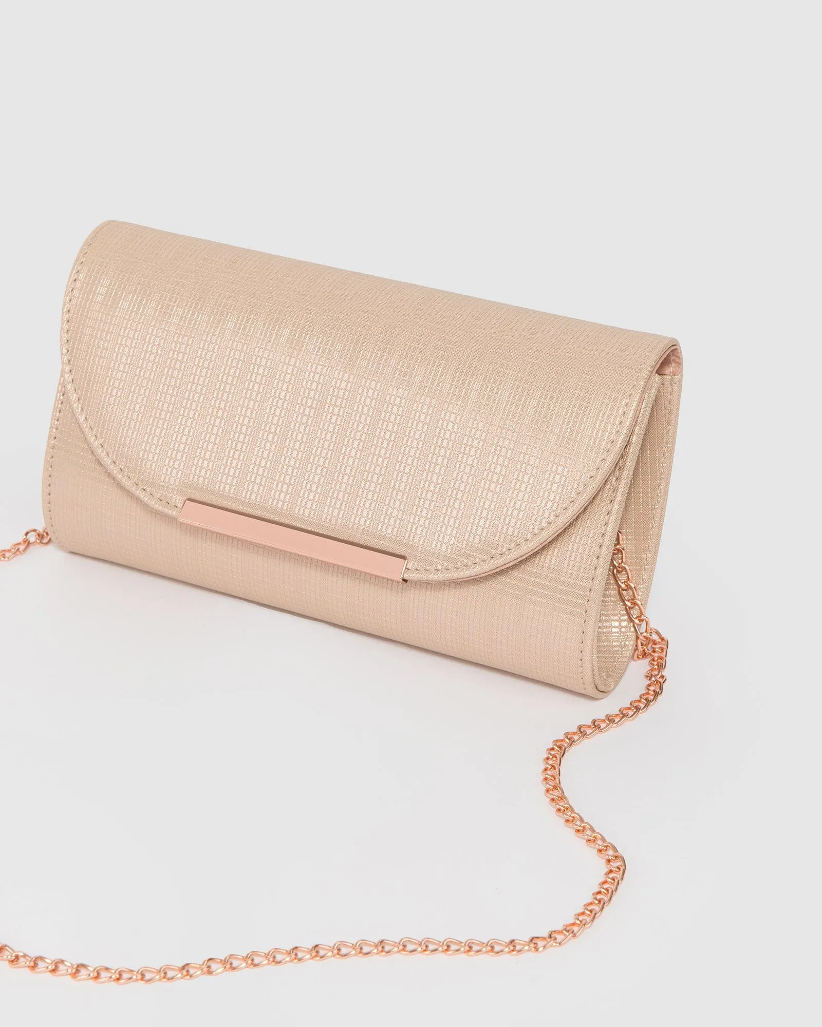 Rose Gold Liza Evening Clutch Bag sold by Collete Hayman product image thumbnail 4