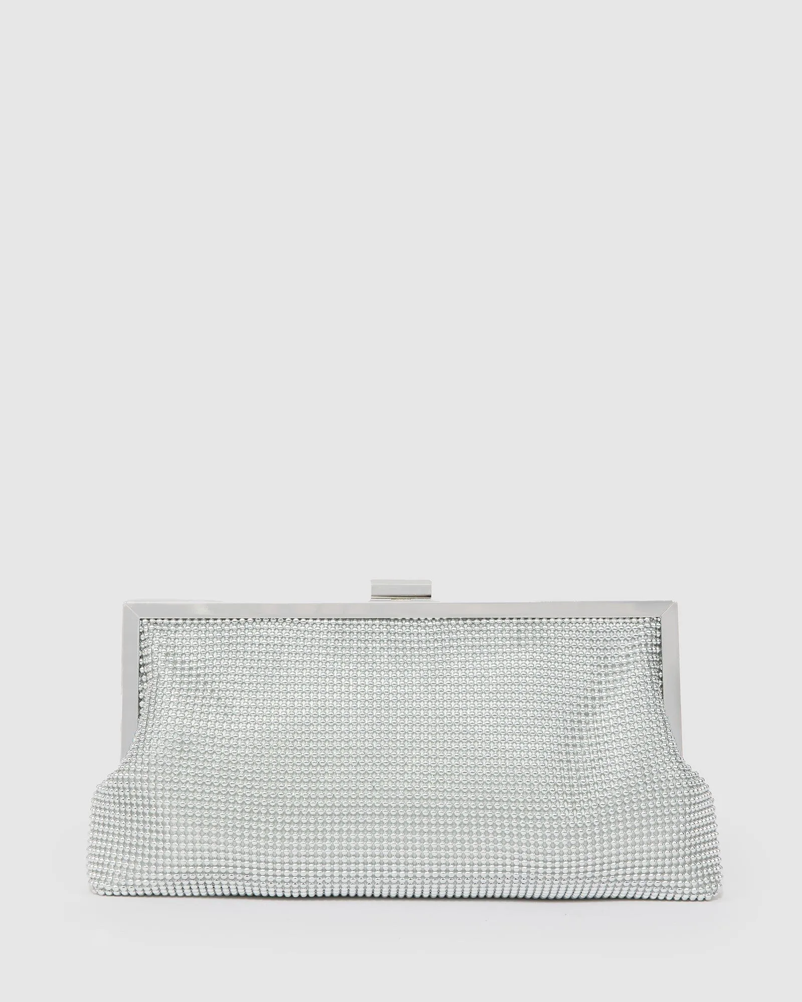 Silver Arya Clutch Bag sold by Collete Hayman