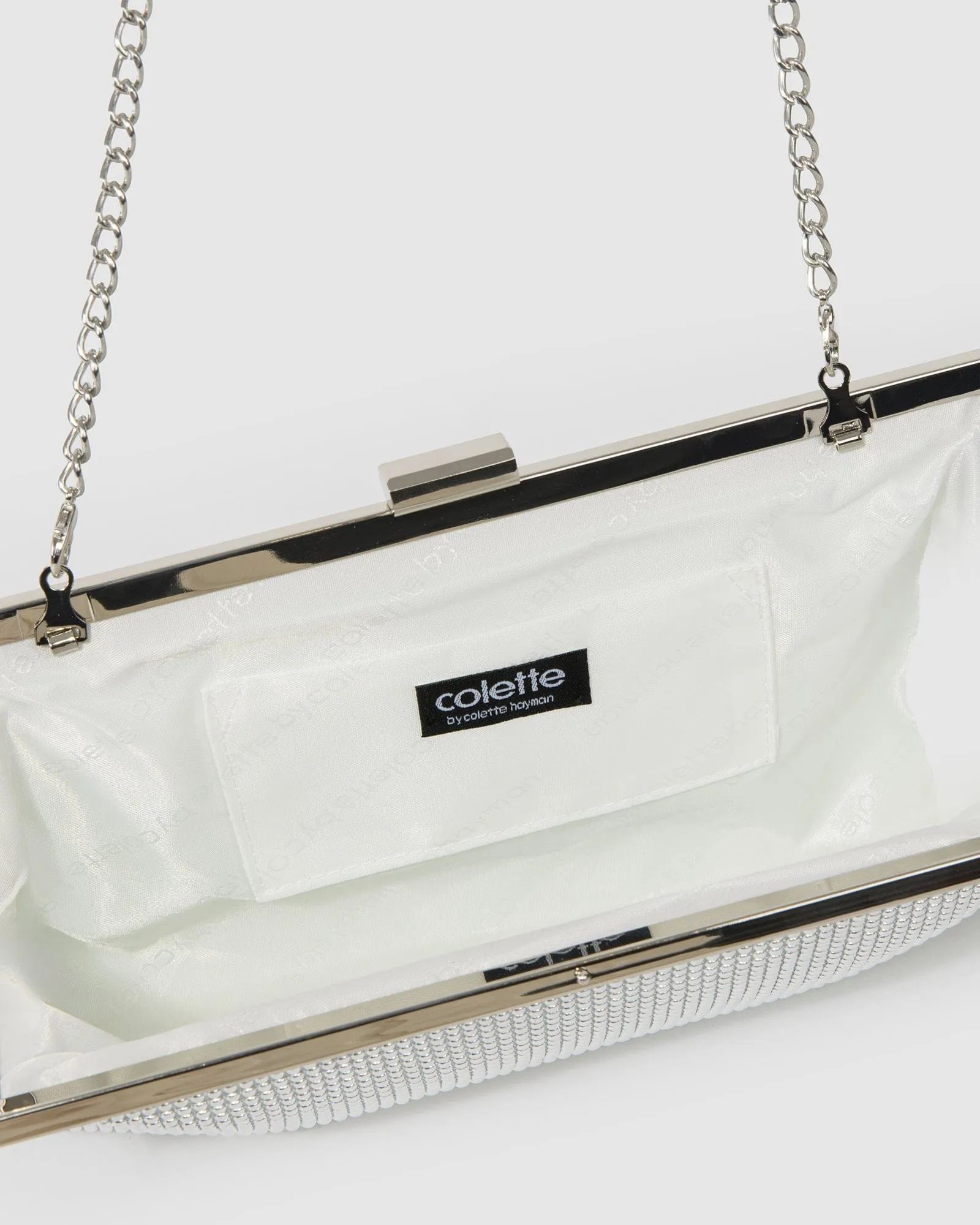 Silver Arya Clutch Bag sold by Collete Hayman product image thumbnail 5