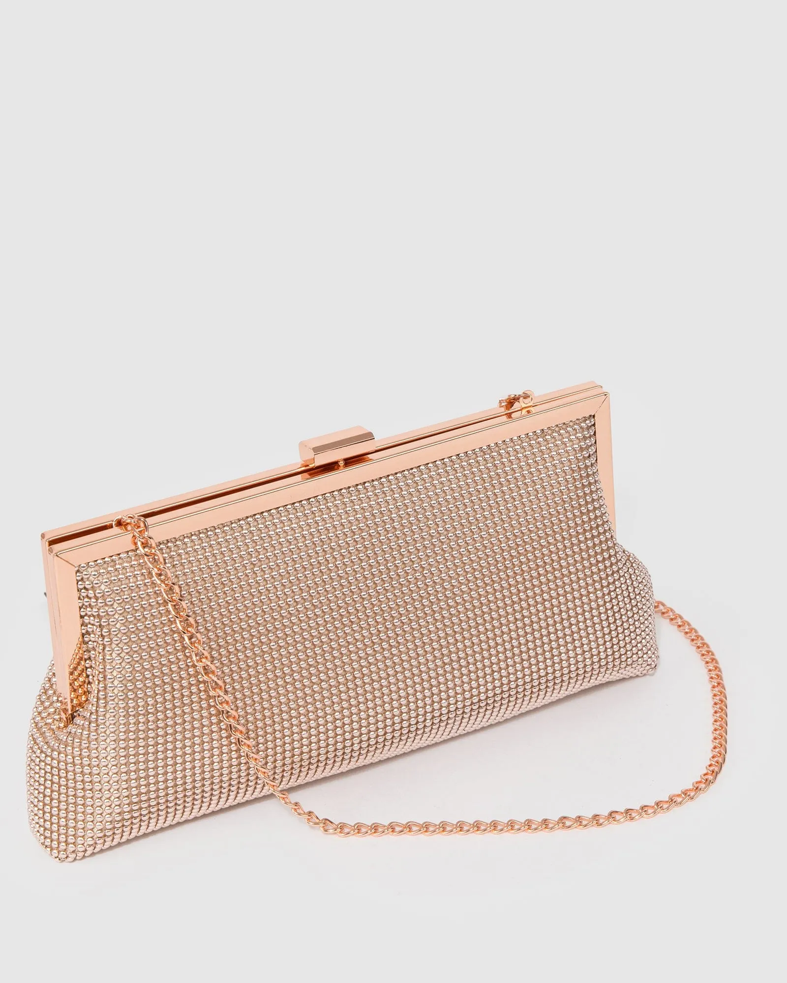 Rose Gold Arya Clutch Bag sold by Collete Hayman product image thumbnail 2