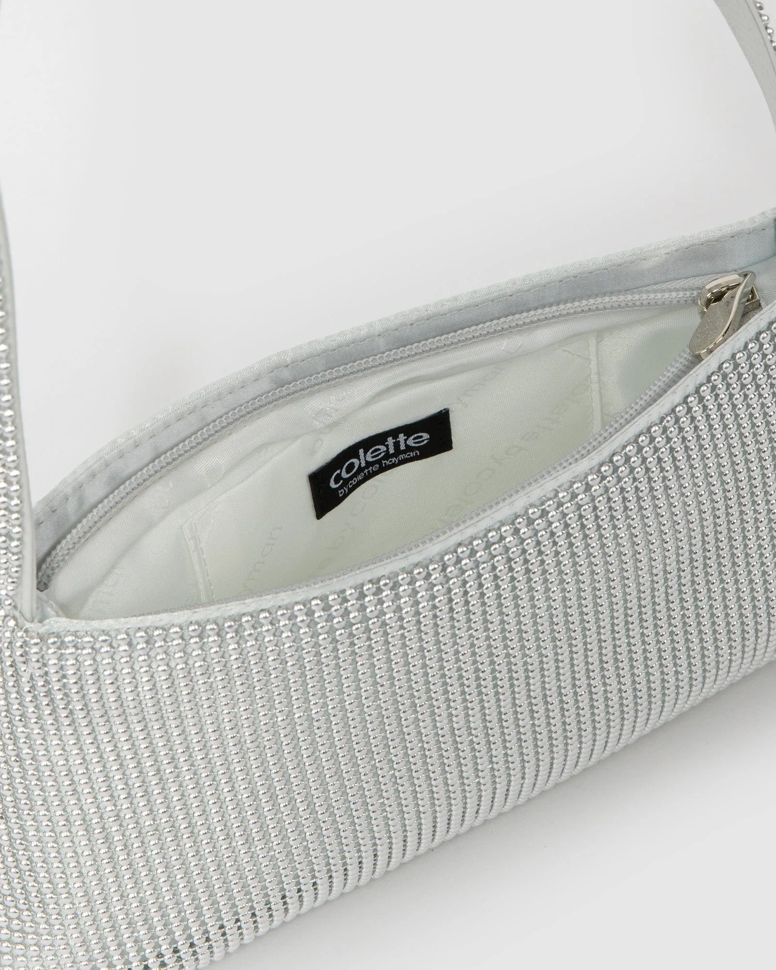 Silver Joanna Beaded Shoulder Bag sold by Collete Hayman product image thumbnail 4