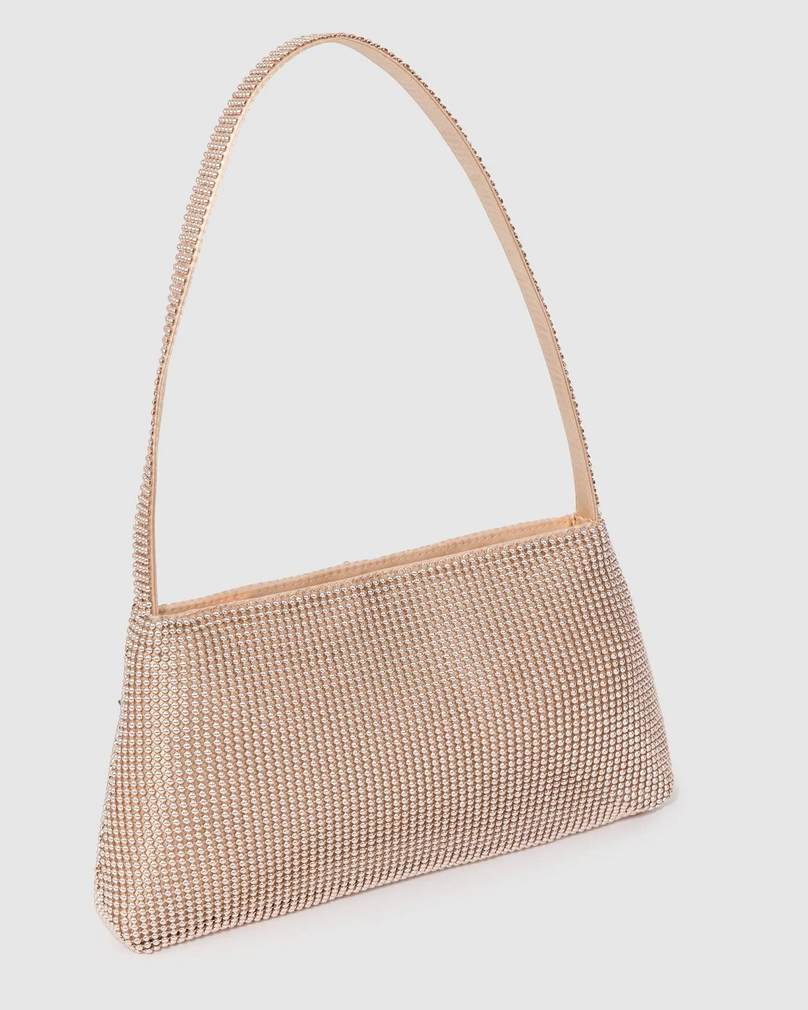 Rose Gold Joanna Beaded Shoulder Bag sold by Collete Hayman product image thumbnail 2
