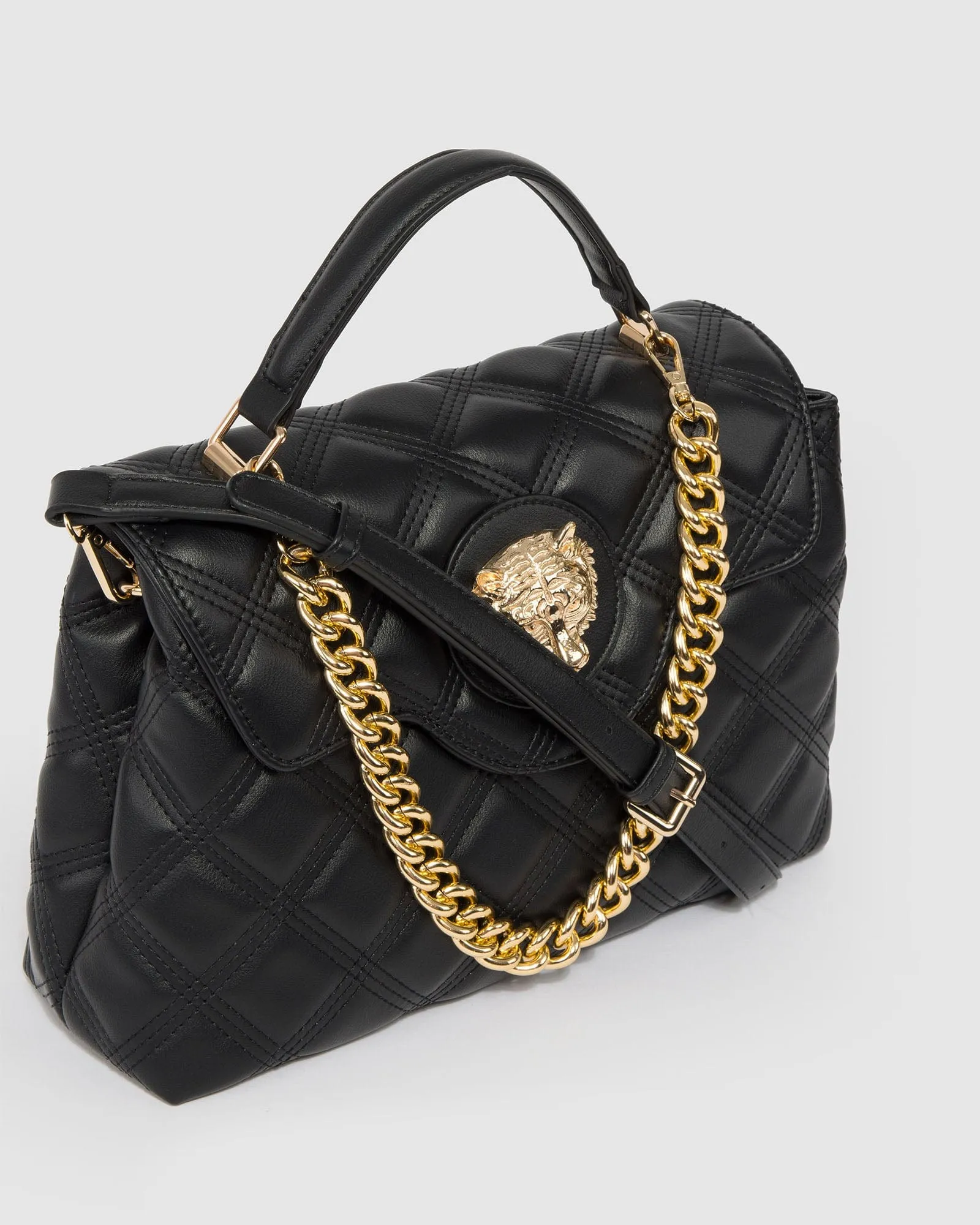 Black Asma Chain Top Handle Bag sold by Collete Hayman product image thumbnail 2