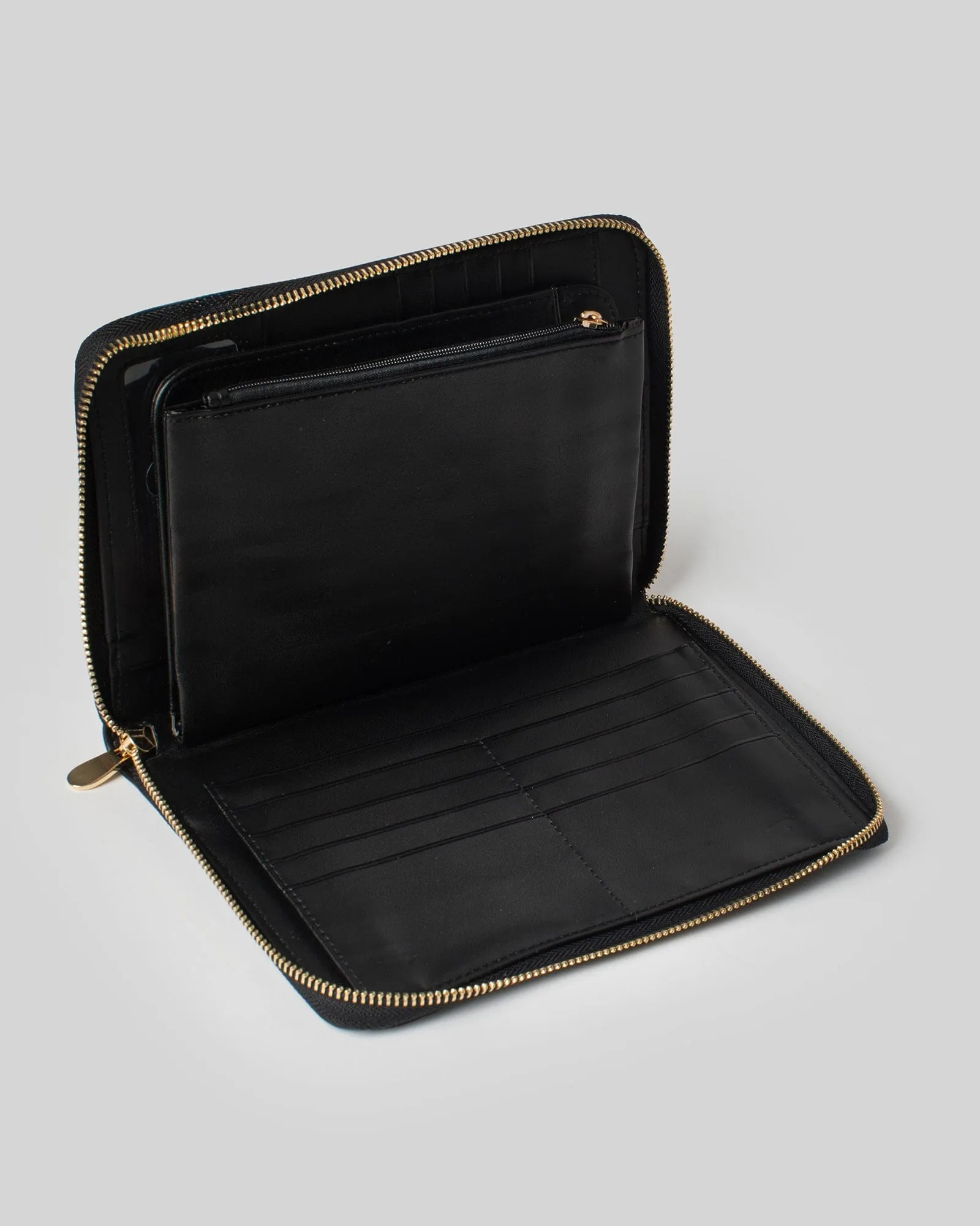 Black Suzanah Logo Travel Wallet sold by Collete Hayman product image thumbnail 5