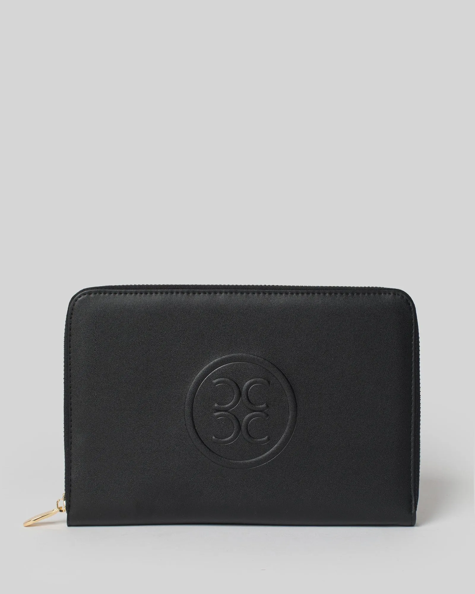 Black Suzanah Logo Travel Wallet sold by Collete Hayman