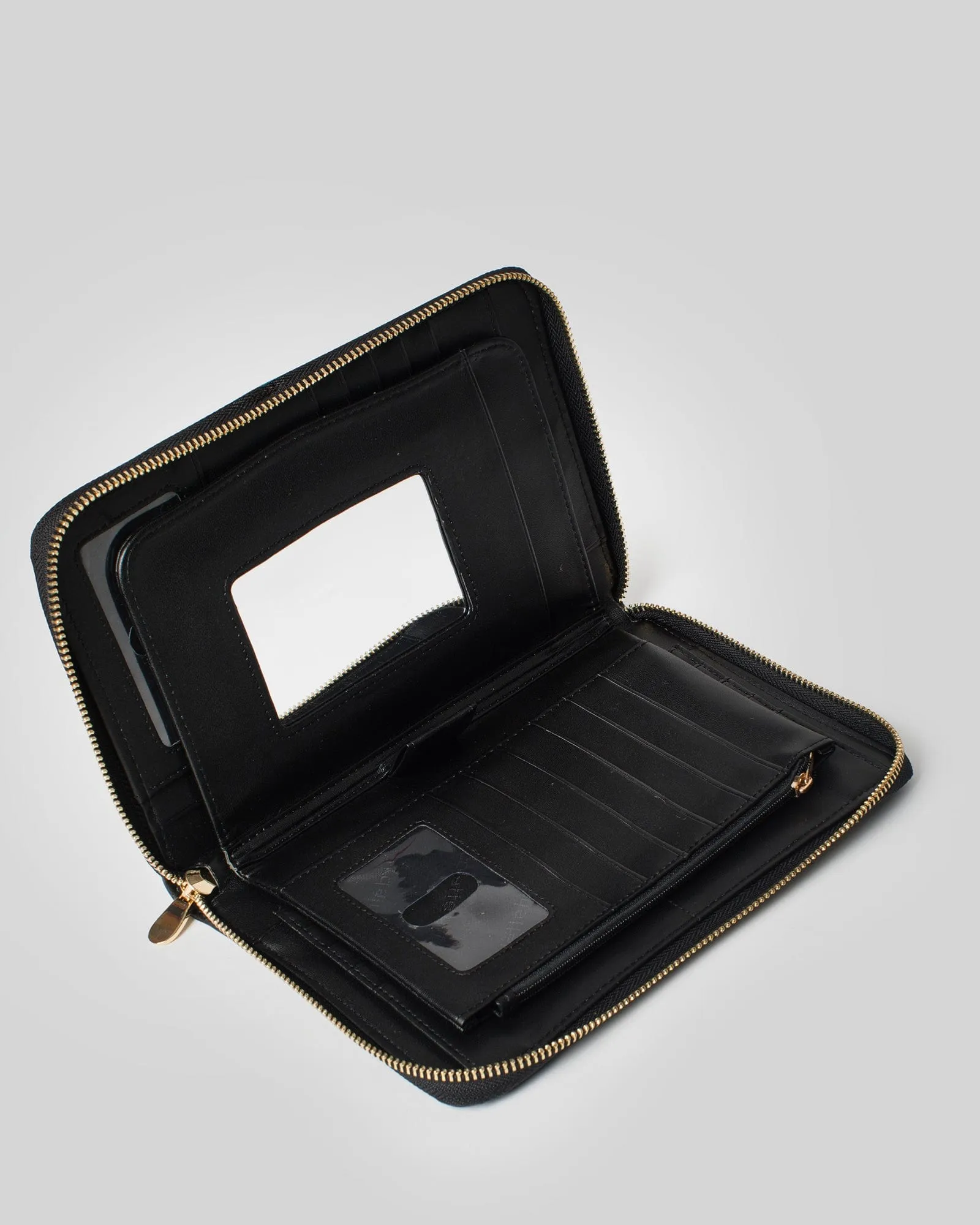 Black Suzanah Logo Travel Wallet sold by Collete Hayman product image thumbnail 3