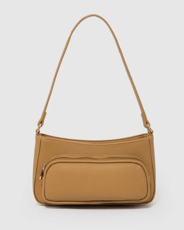 Natural Clare Shoulder Bag sold by Collete Hayman