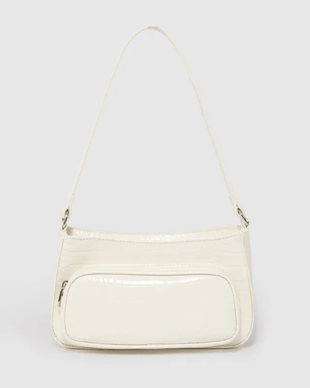 White Clare Shoulder Bag sold by Collete Hayman