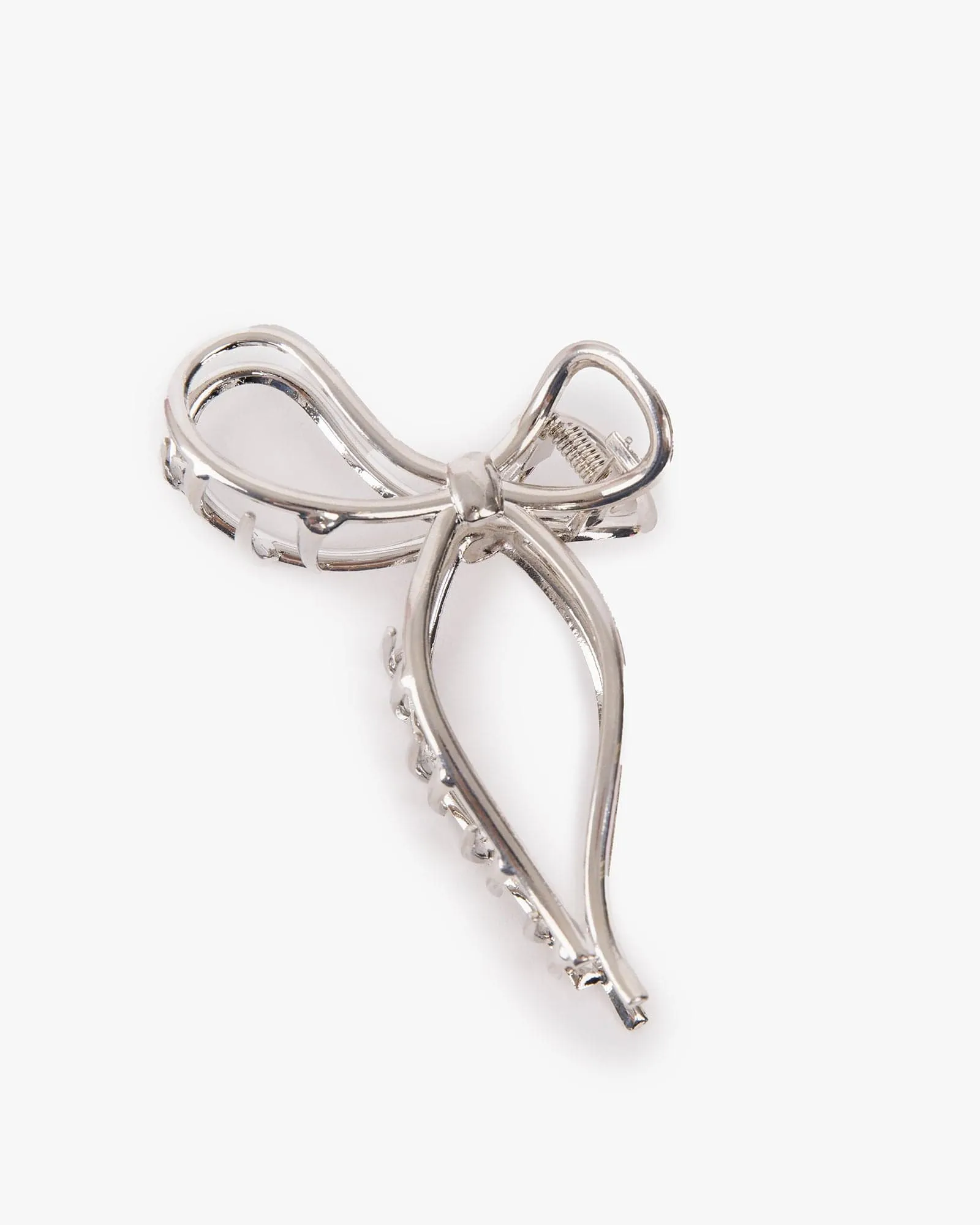 Silver Metal Bow Claw Clip sold by Collete Hayman product image thumbnail 4