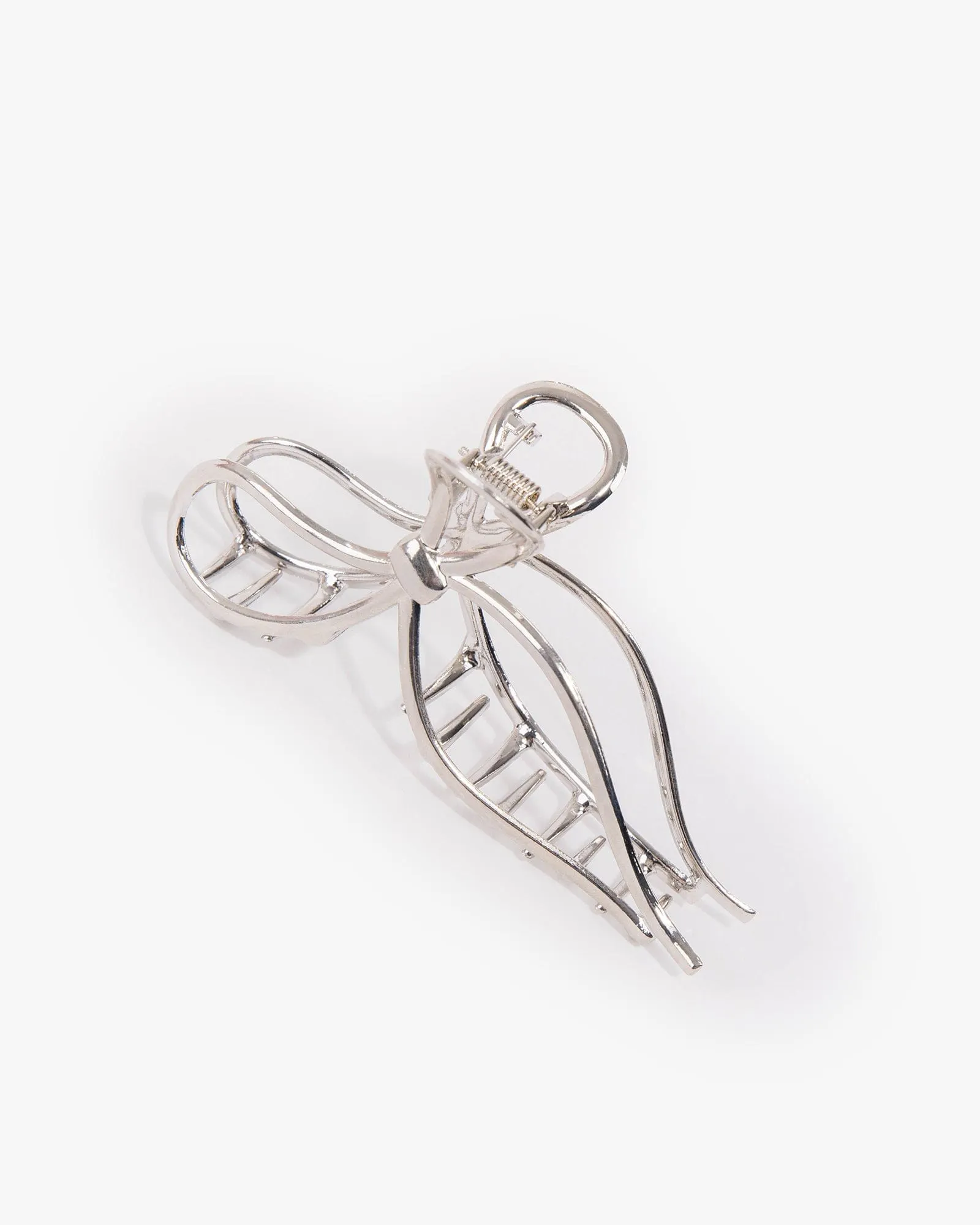 Silver Metal Bow Claw Clip sold by Collete Hayman