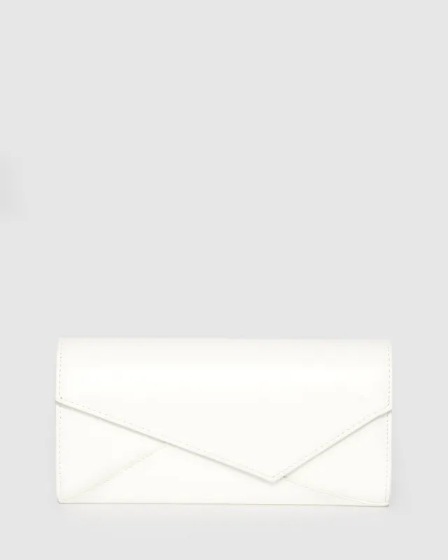 White Maribel Clutch Bag sold by Collete Hayman