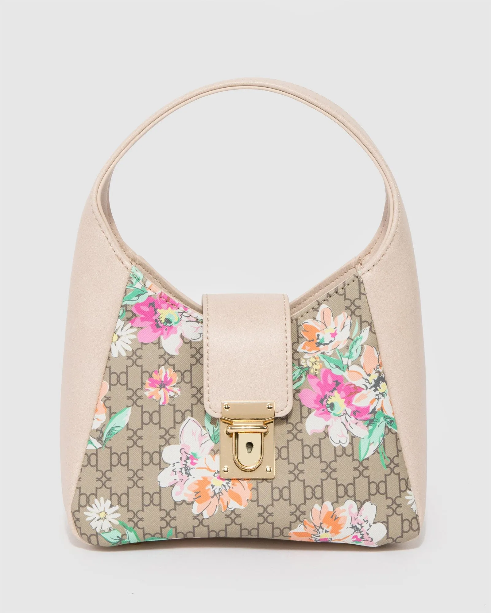 Floral Monogram Willa Panel Shoulder Bag sold by Collete Hayman