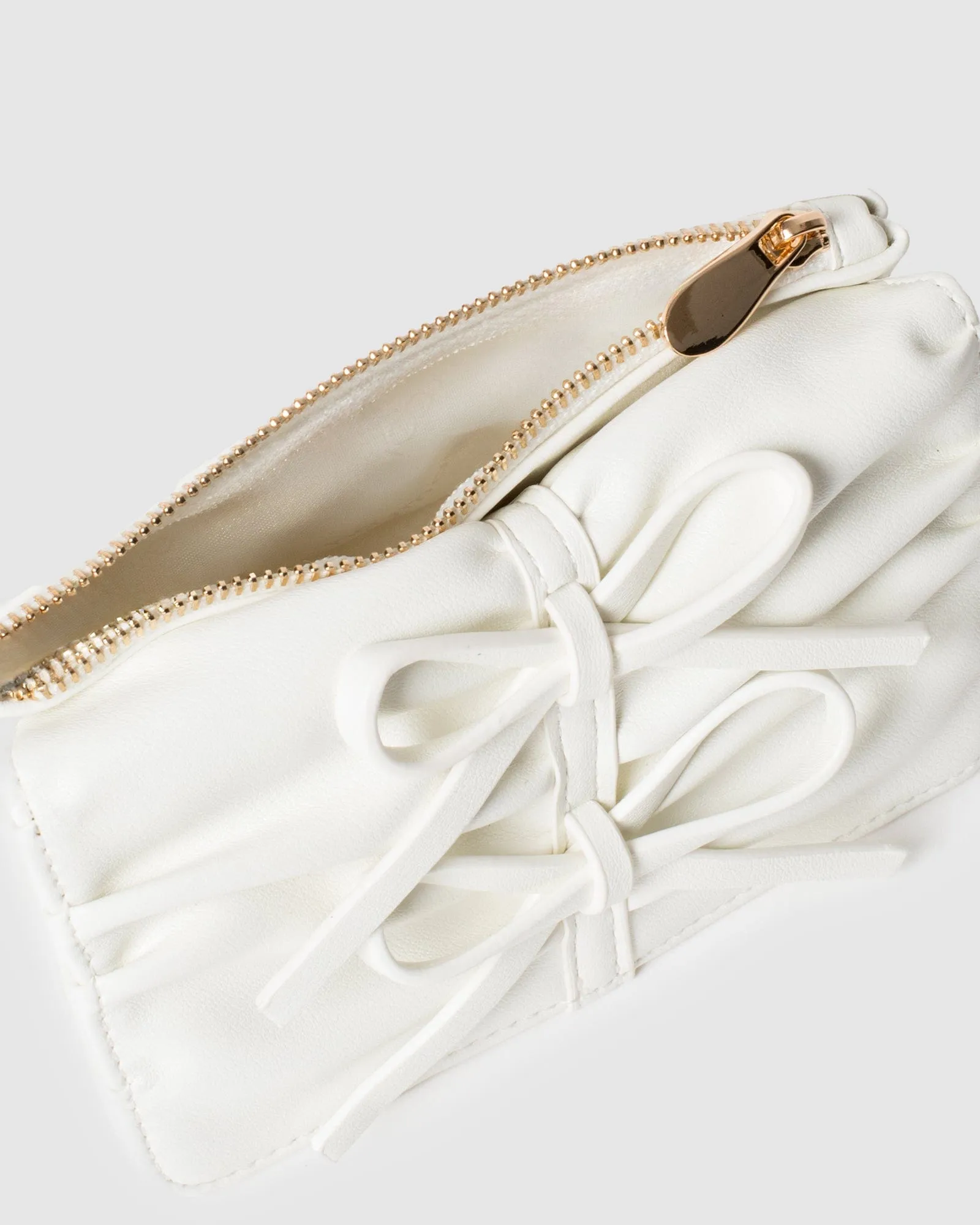 White Victoria Bow Mini Purse sold by Collete Hayman product image thumbnail 3