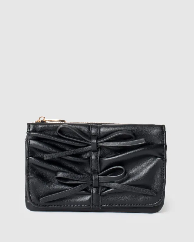 Black Victoria Bow Mini Purse sold by Collete Hayman