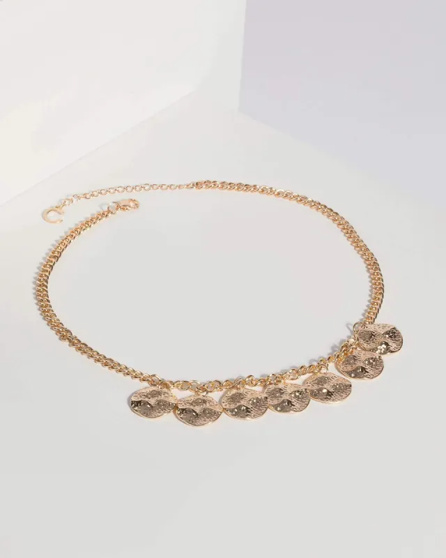 Gold Chunky Chain Short Necklace sold by Collete Hayman