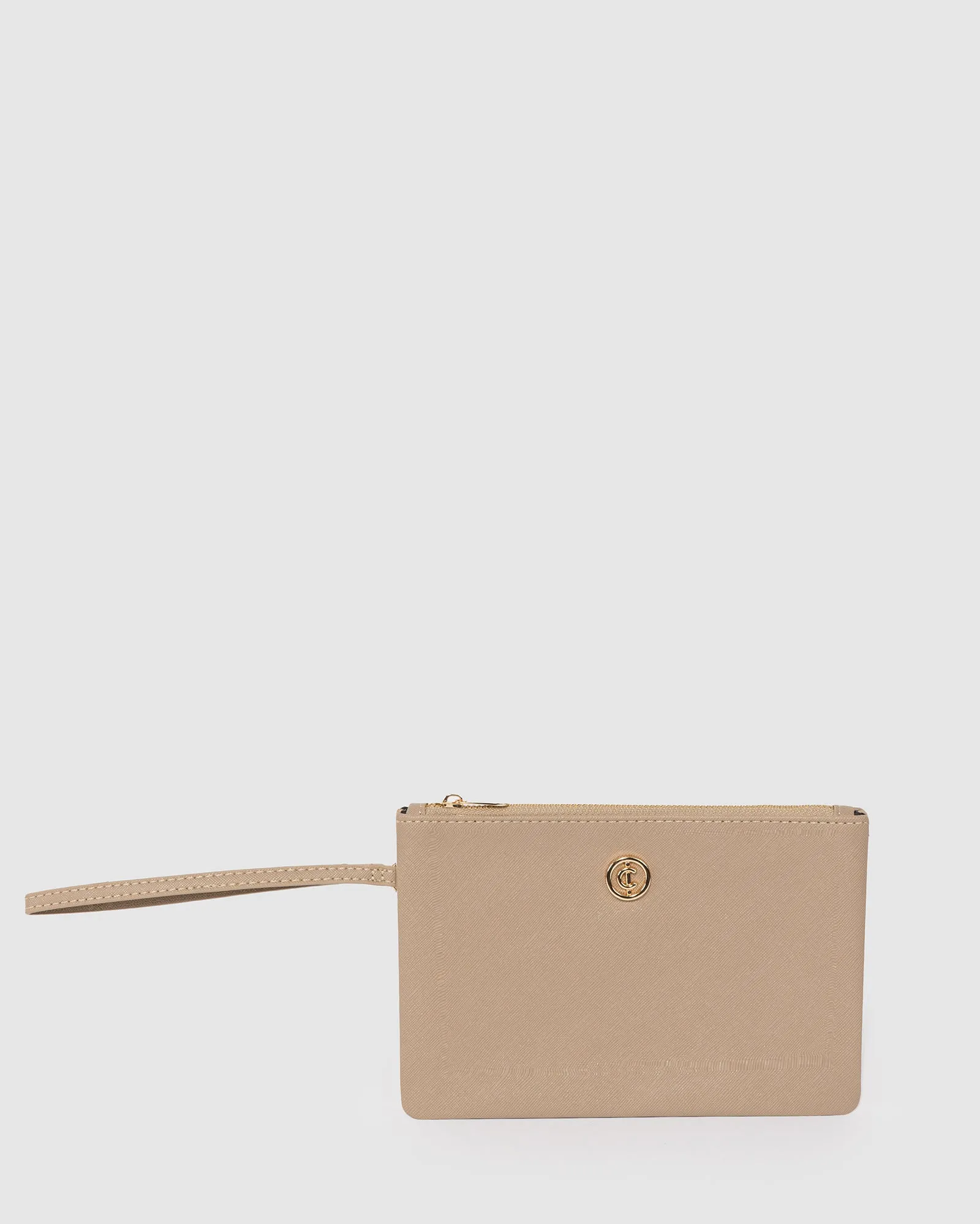 Taupe Ariane Wristlet Clutch Bag sold by Collete Hayman product image thumbnail 5